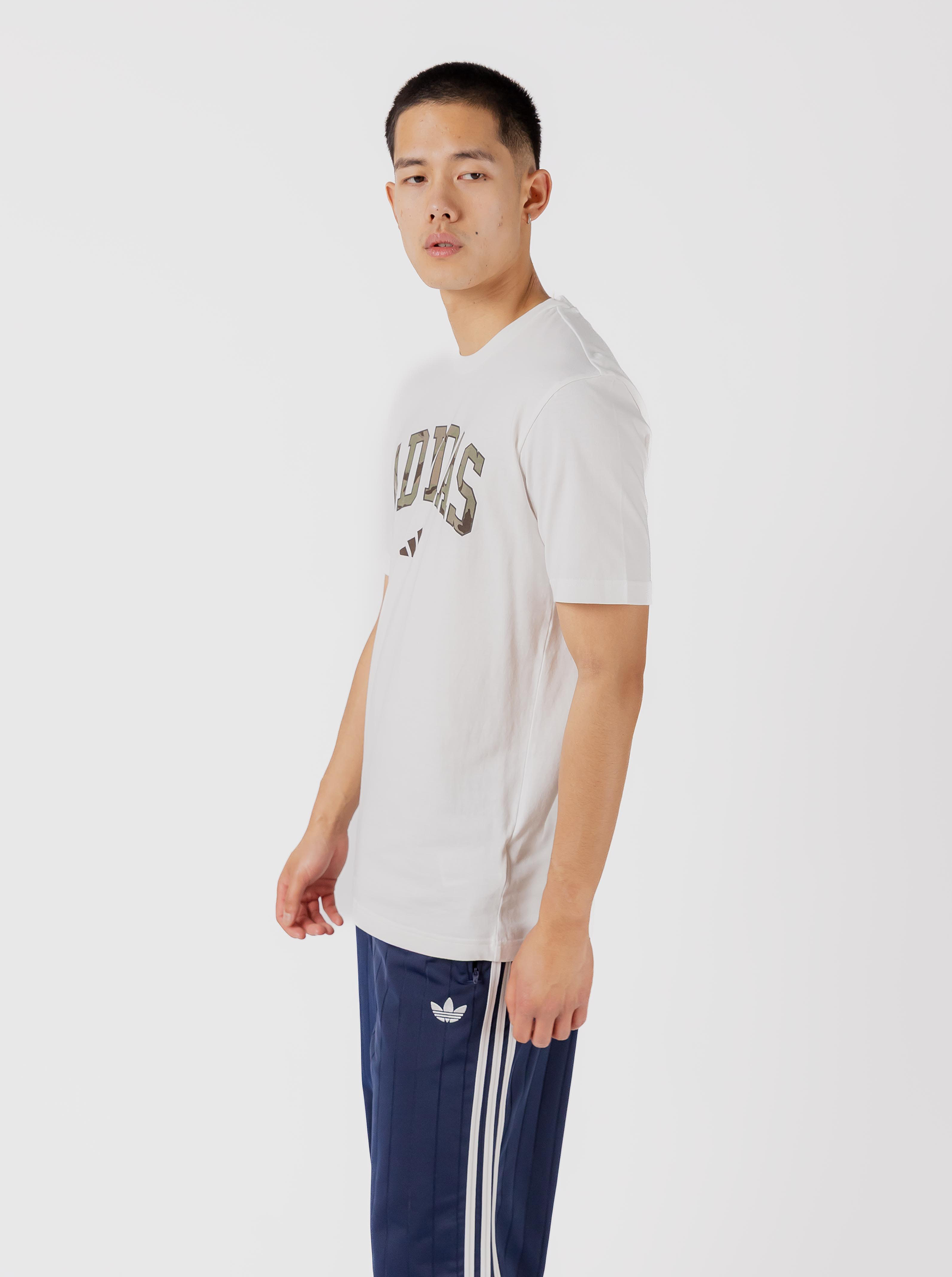Camo Script Graphic T-Shirt