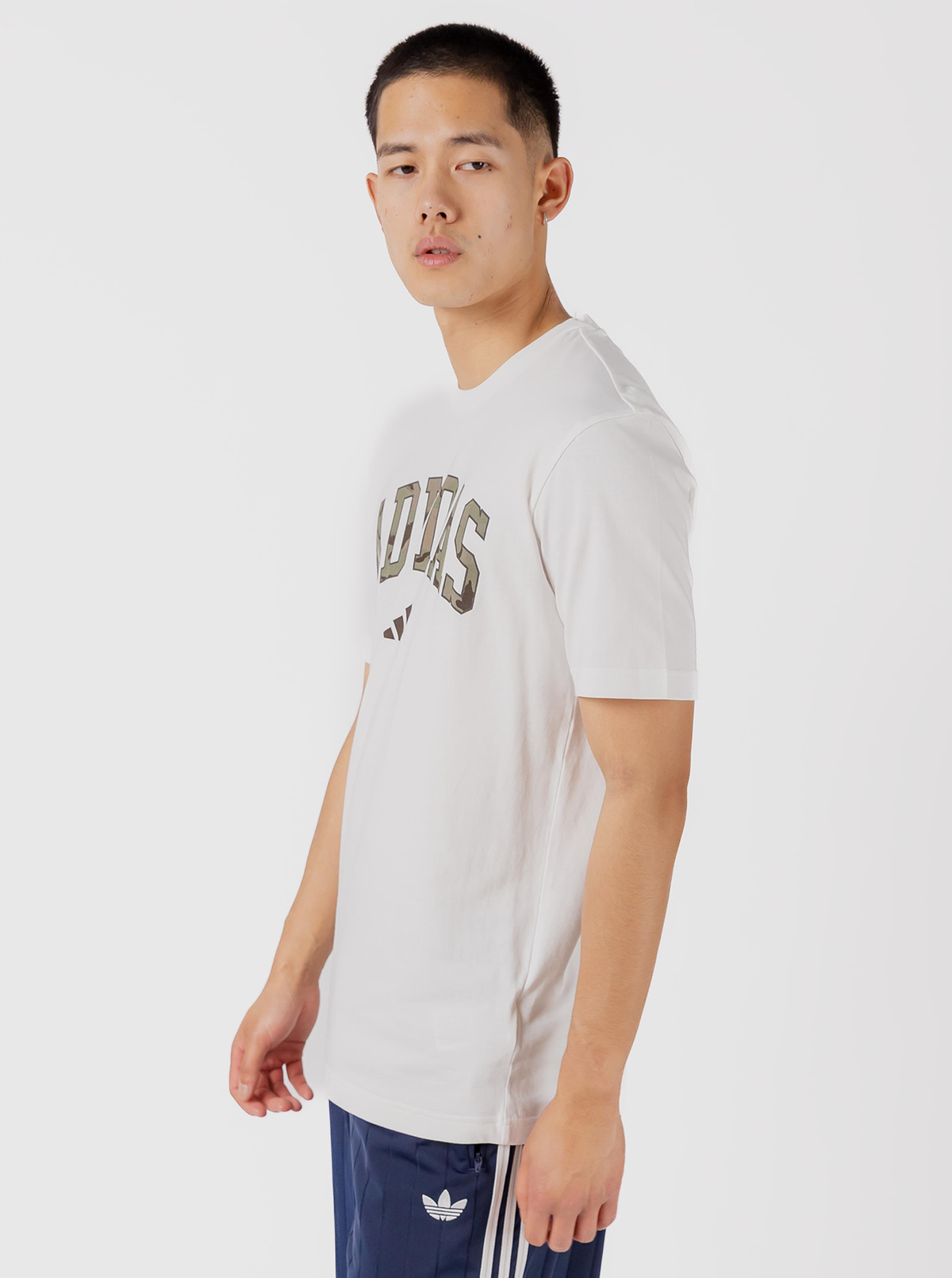 Camo Script Graphic T-Shirt