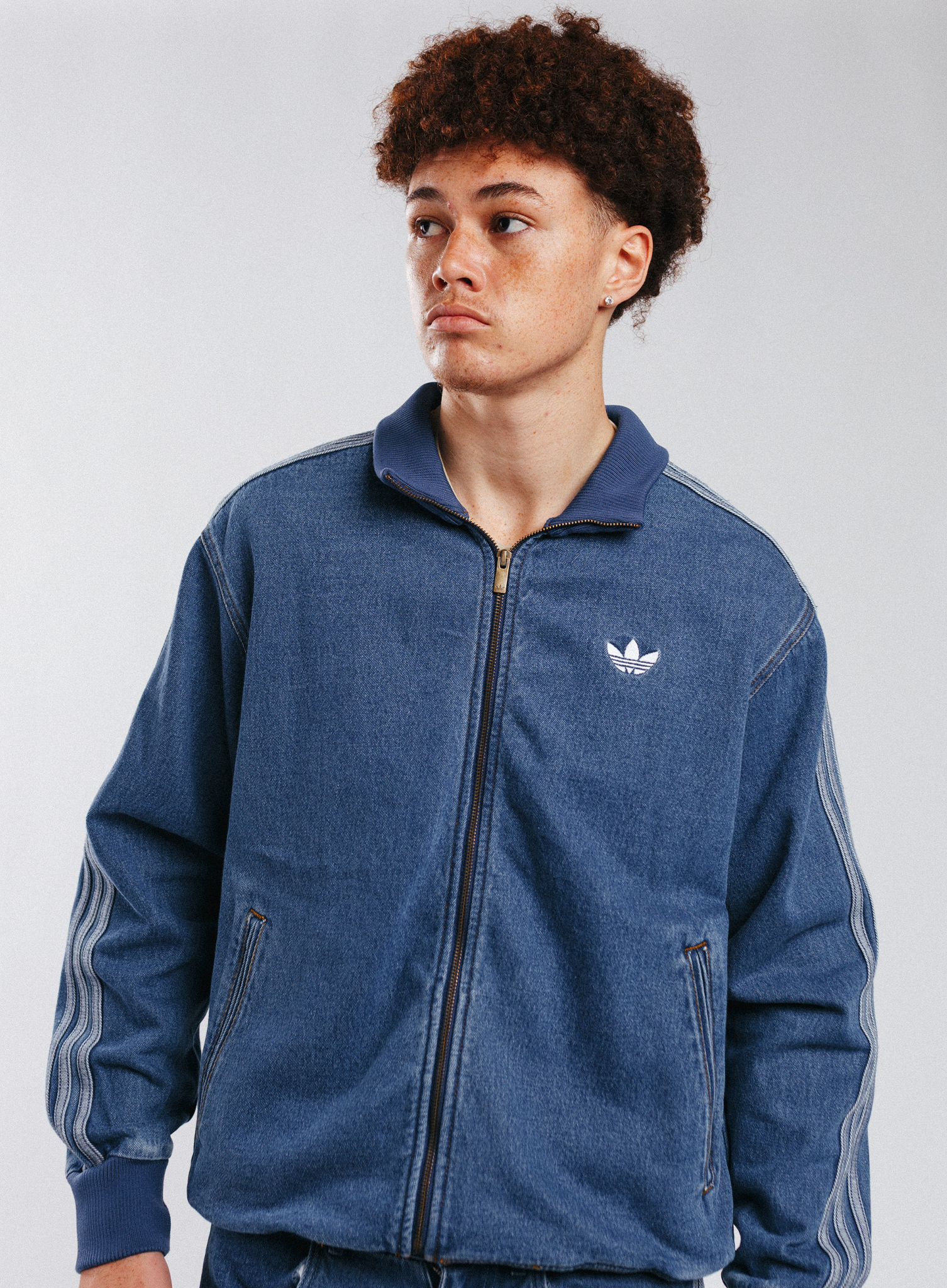 DENIM FIREBIRD TRACK TOP 　インディゴXL Clothing - FIREBIRD TRACK TOP DENIM - Blue | adidas South Africa
