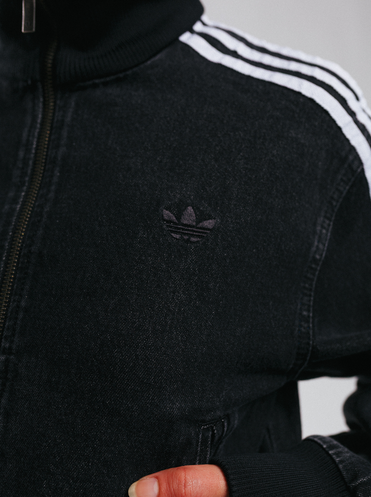 adidas gazelle silver green womens Firebird Denim Track Top – Stirling Sports