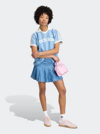 Denim Pleated Skirt