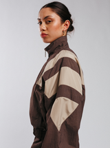 Blocked Washed Zipped Tracktop