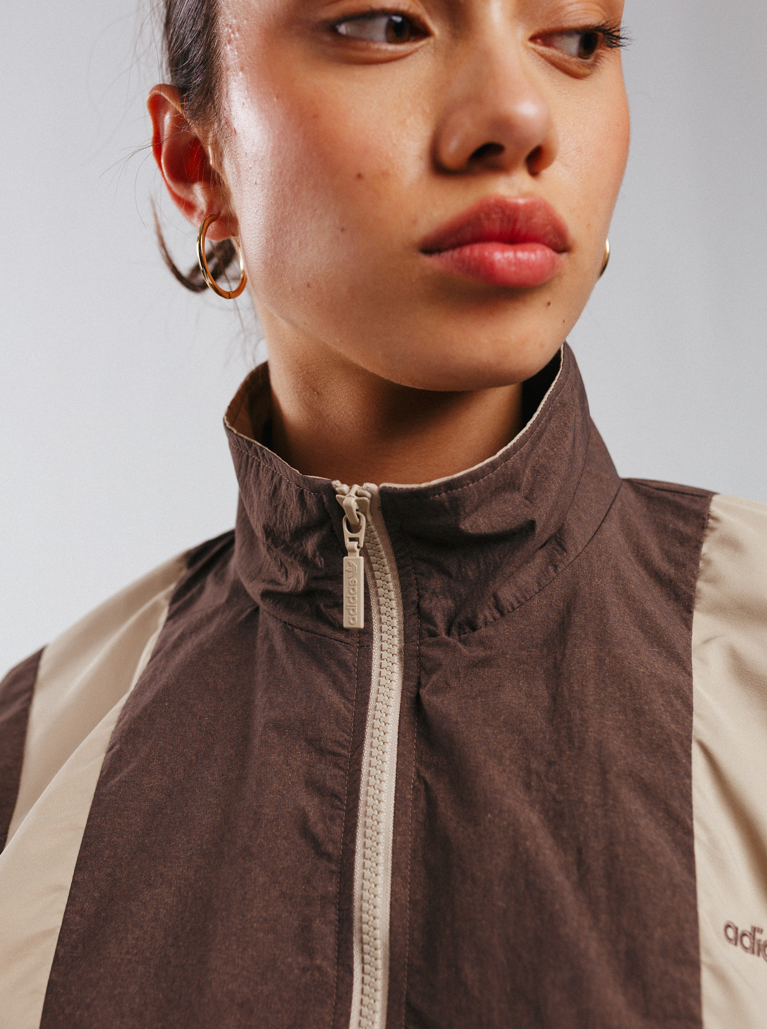 Blocked Washed Zipped Tracktop