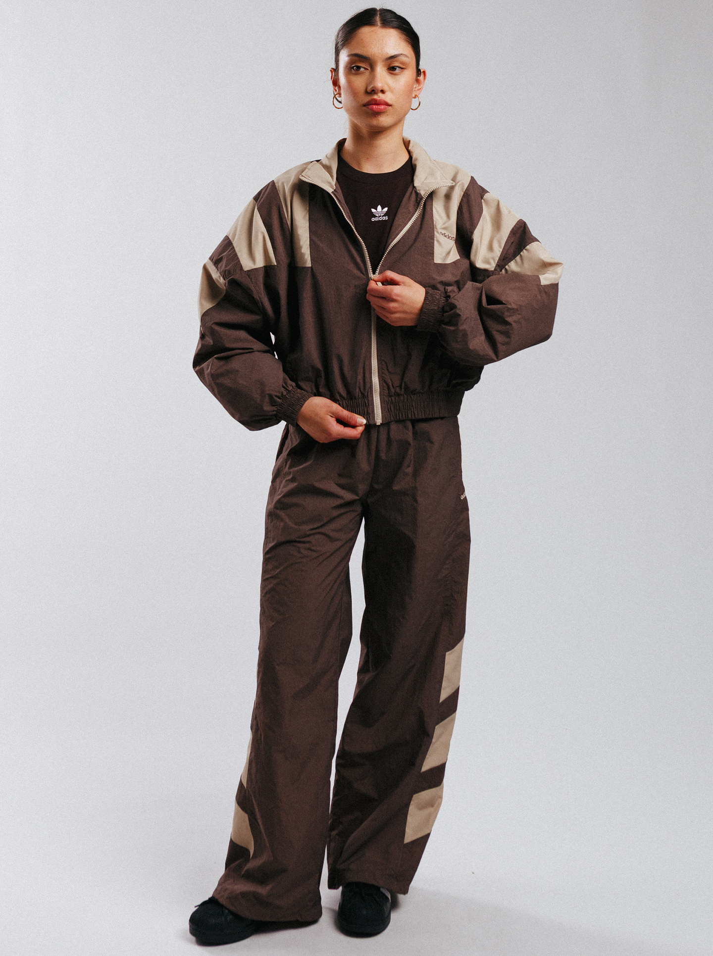 Blocked Washed Zipped Tracktop