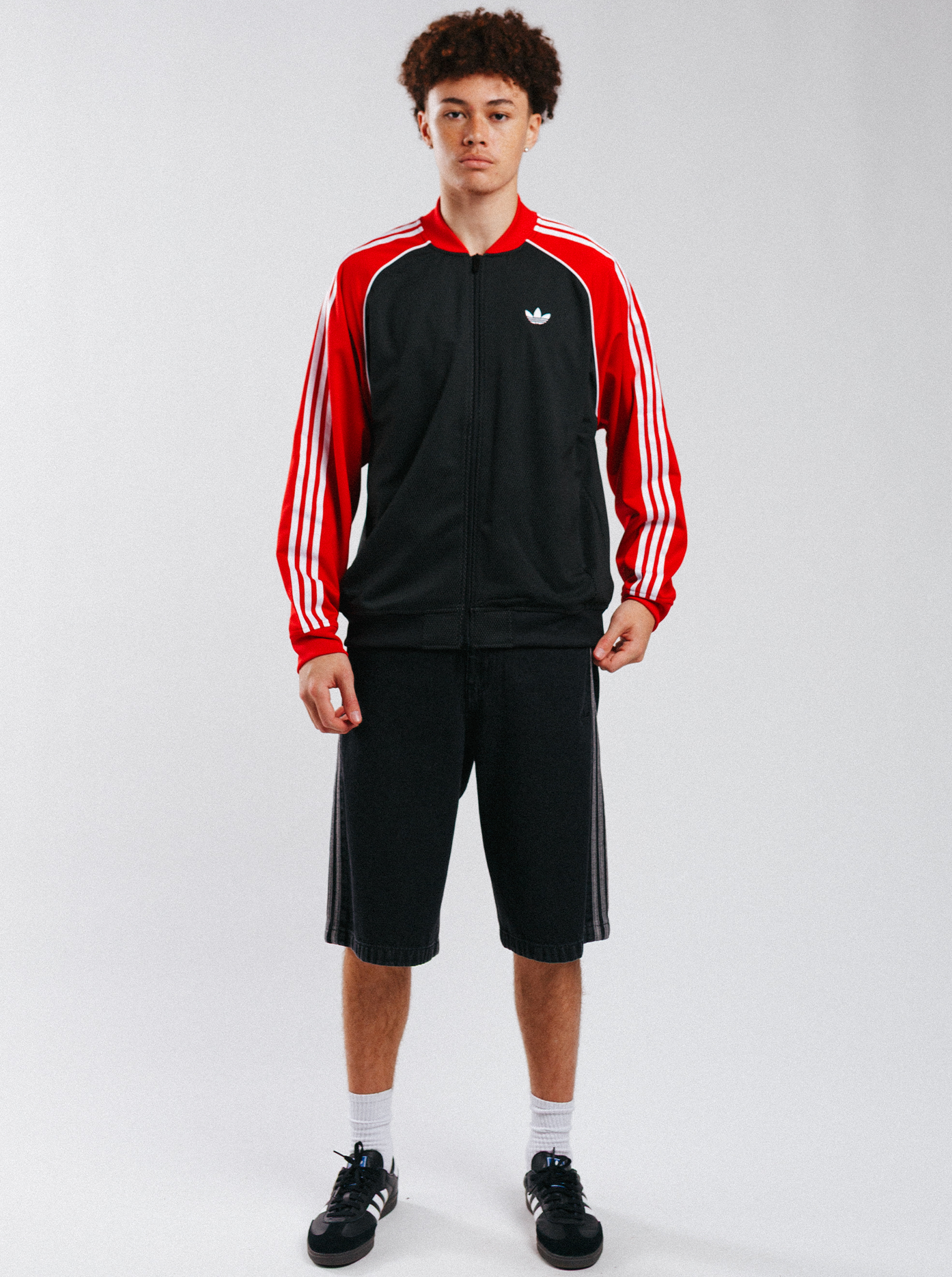 Loose Mesh Track Top