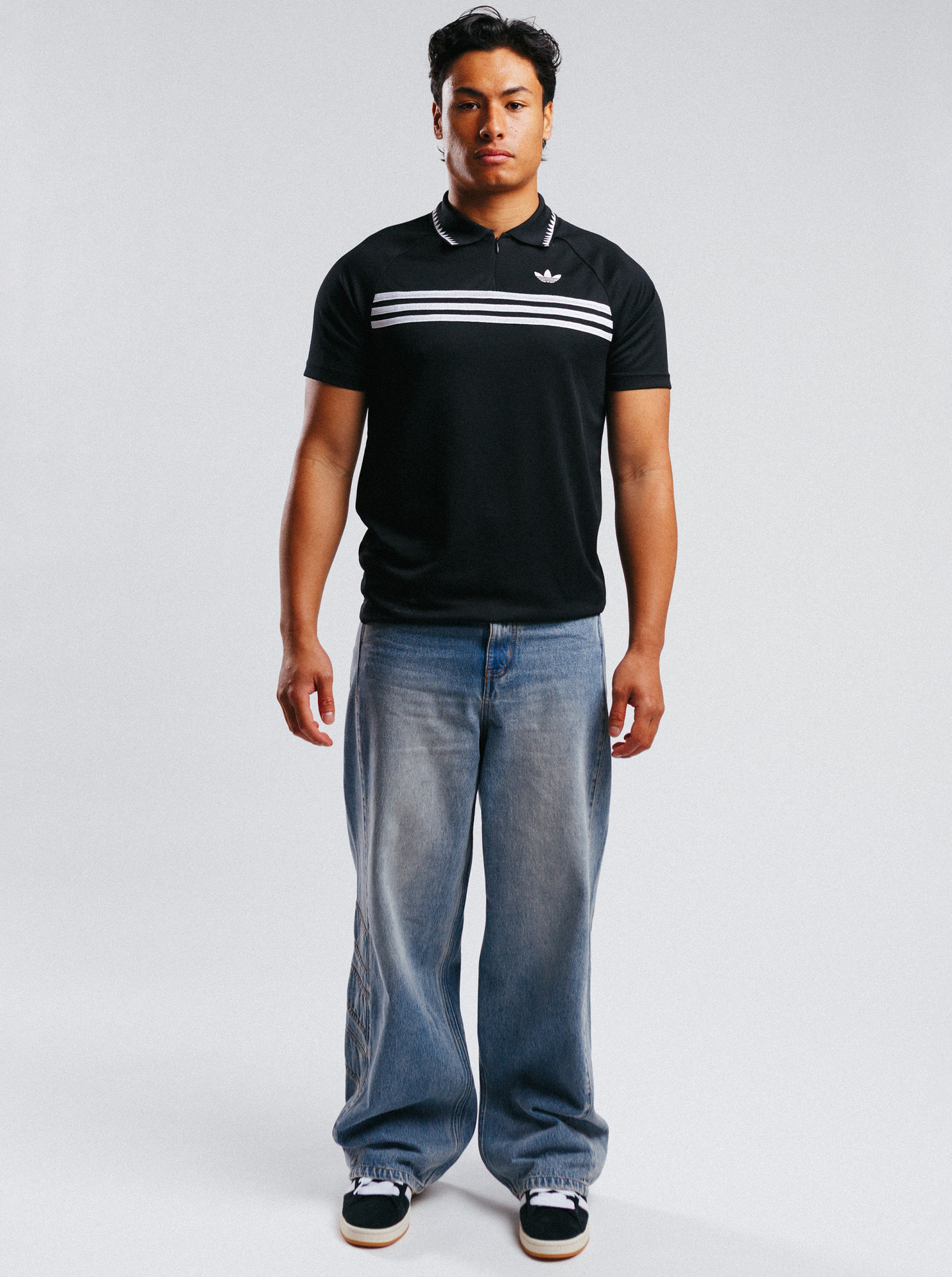 Chest Stripes Slim Polo