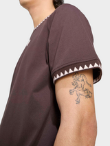 Chest Stripes Engineered Collar Tee