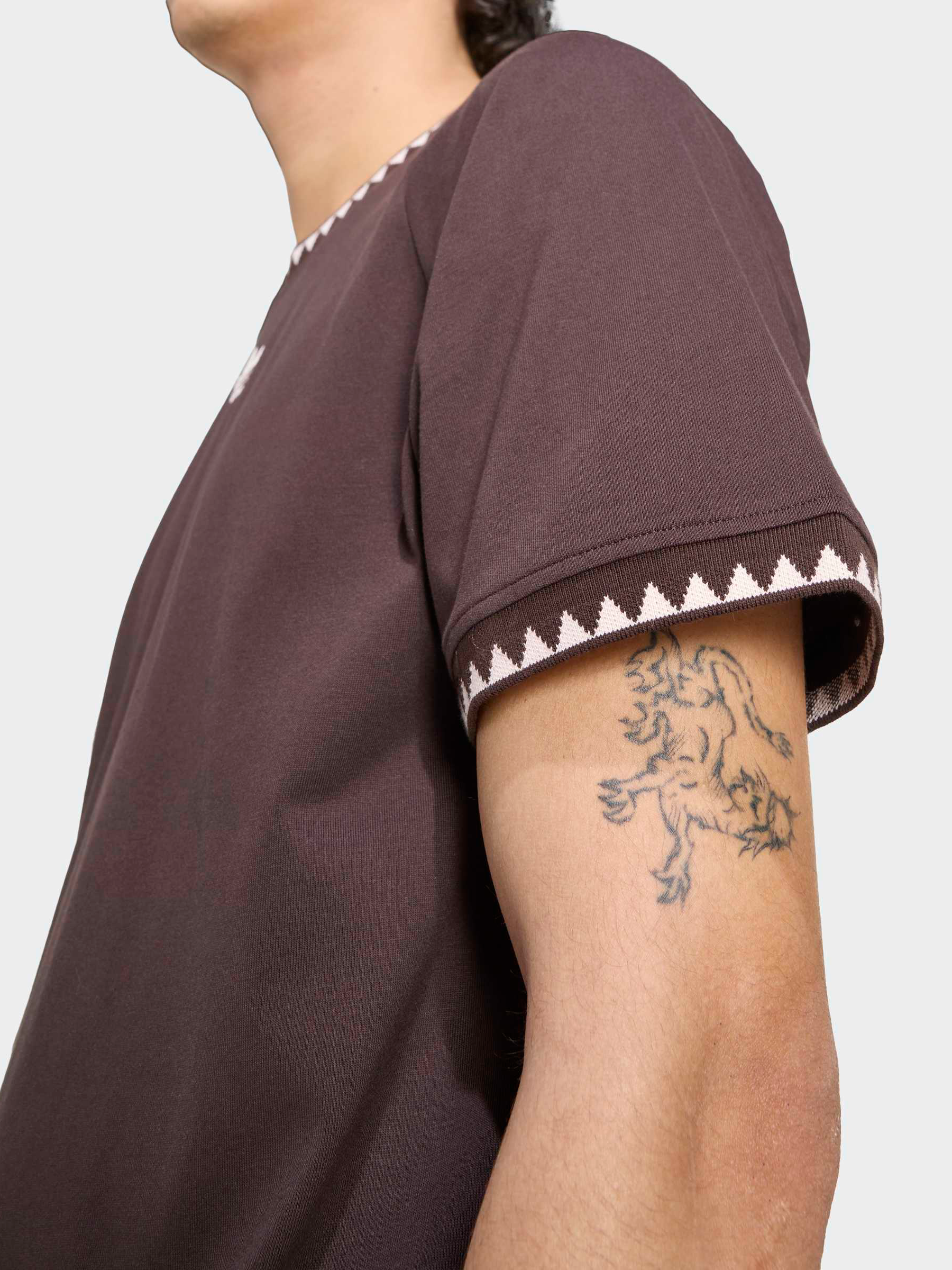 Chest Stripes Engineered Collar Tee