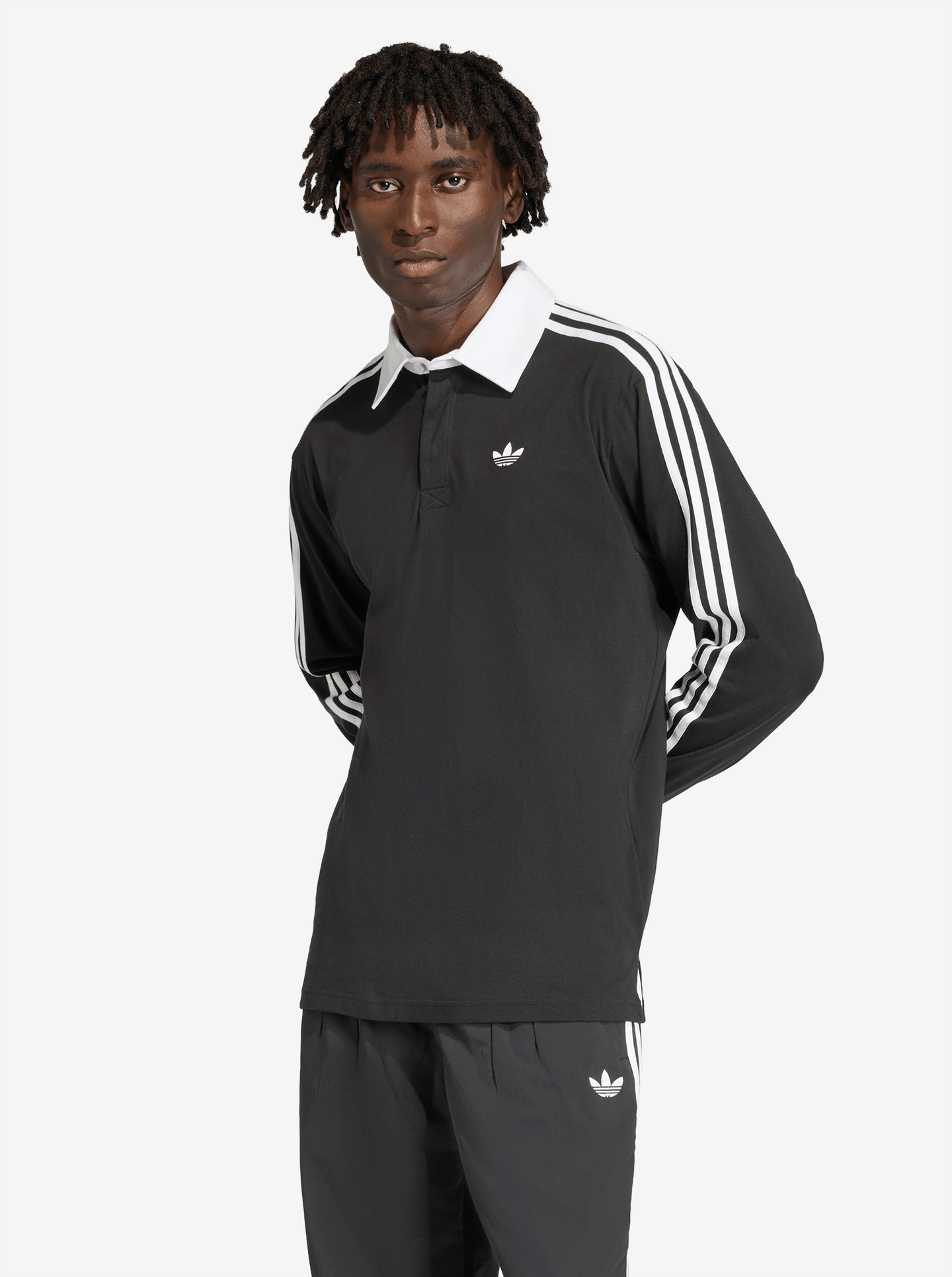 3-Stripes Rugby Longsleeve Polo