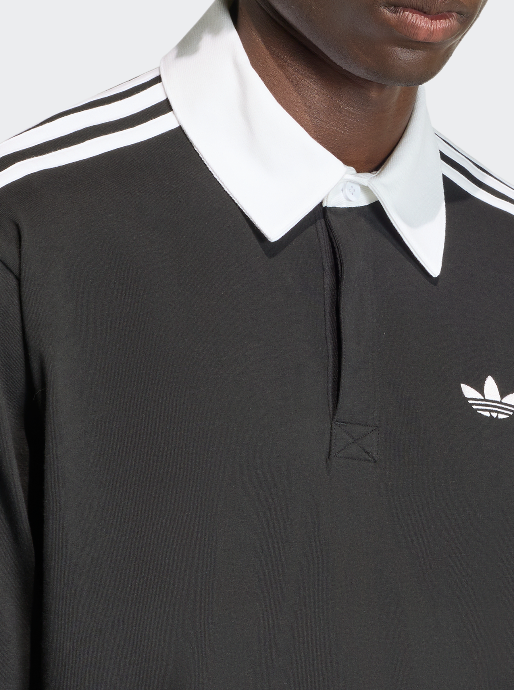 3-Stripes Rugby Longsleeve Polo