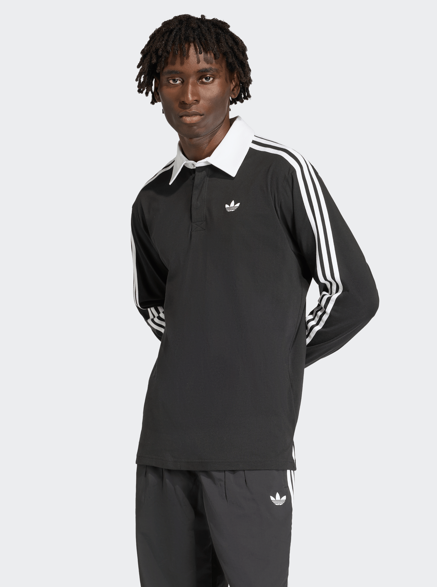 3-Stripes Rugby Longsleeve Polo