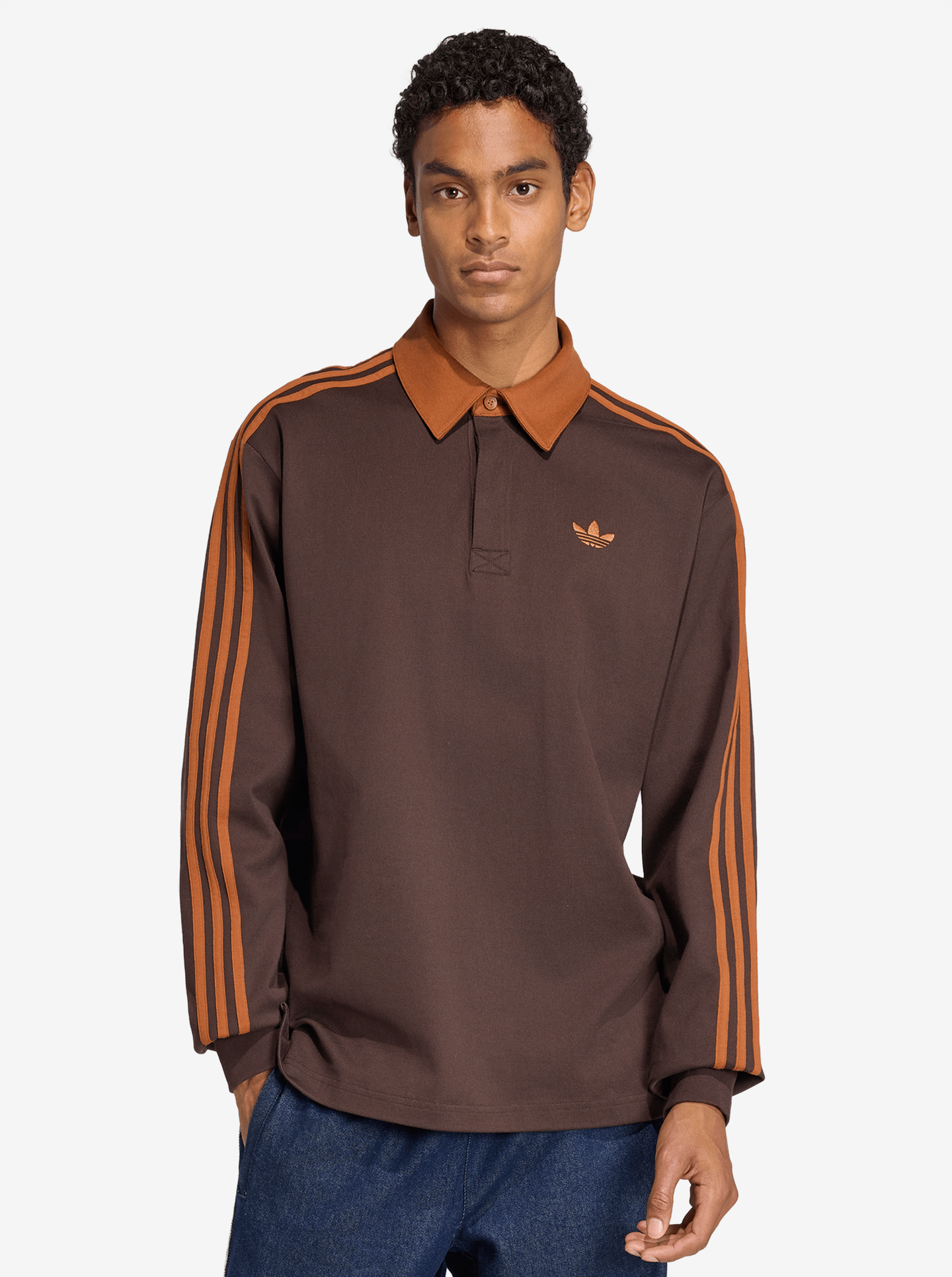 3-Stripes Rugby Longsleeve Polo