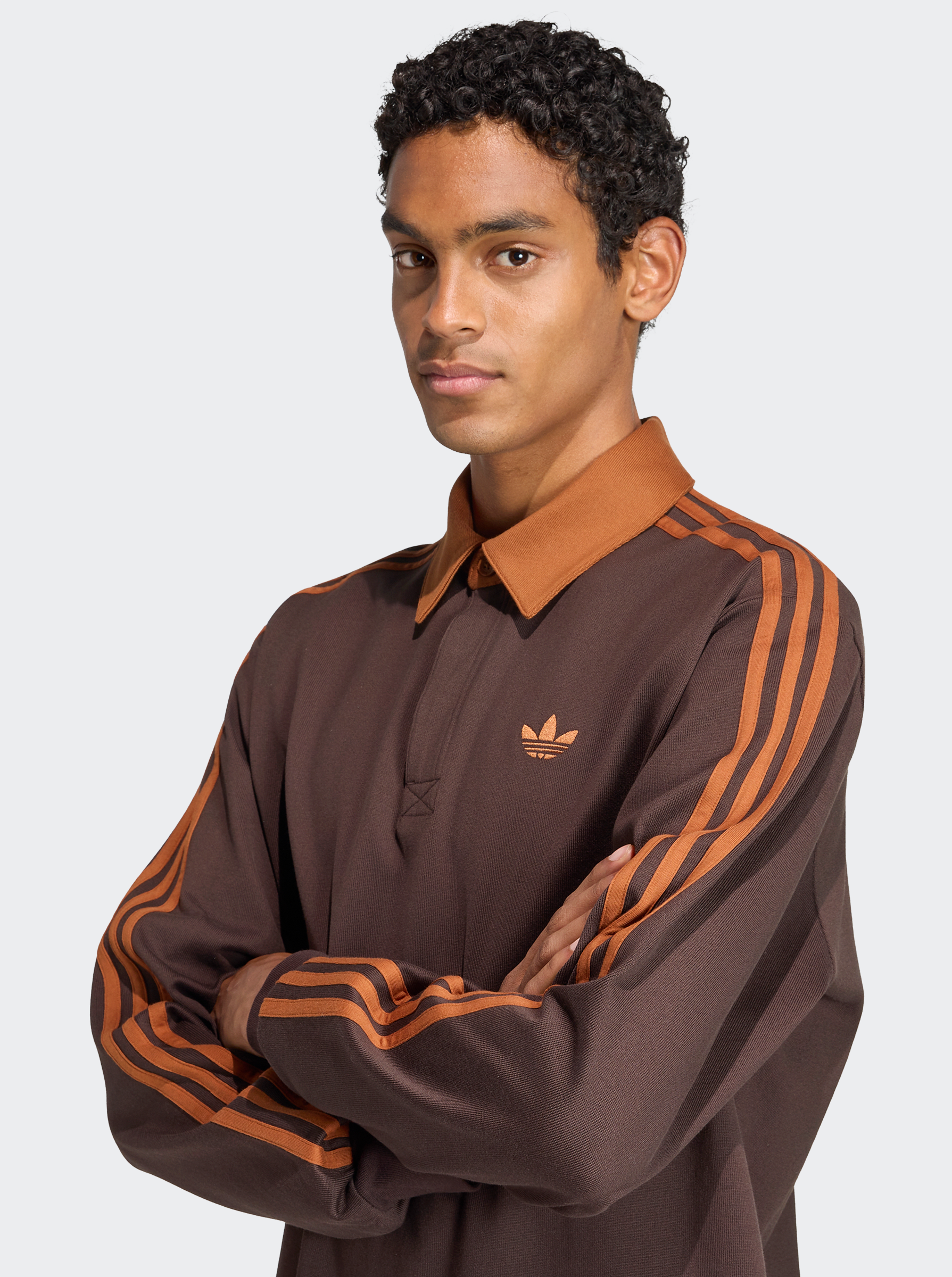 3-Stripes Rugby Longsleeve Polo