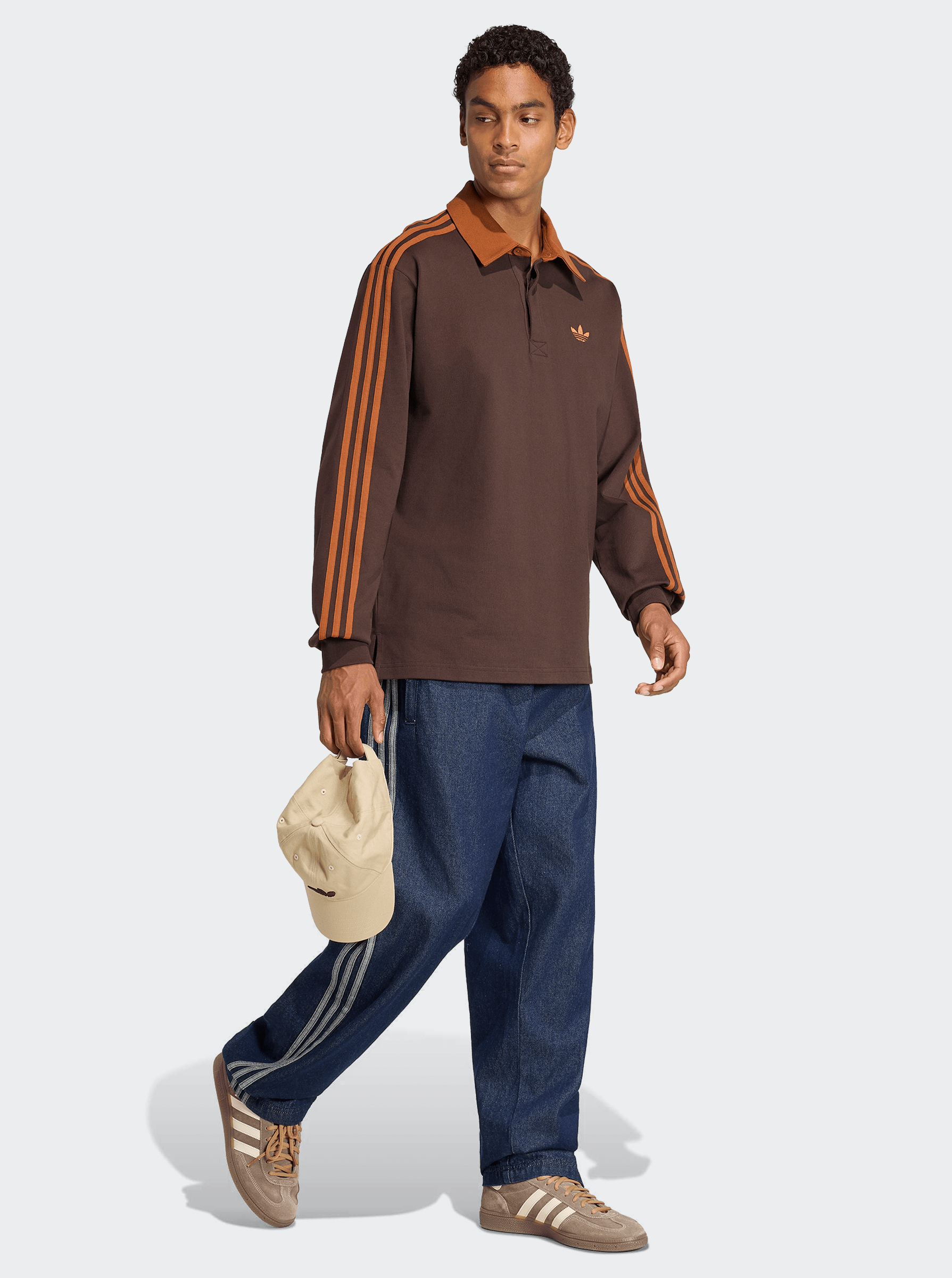 3-Stripes Rugby Longsleeve Polo
