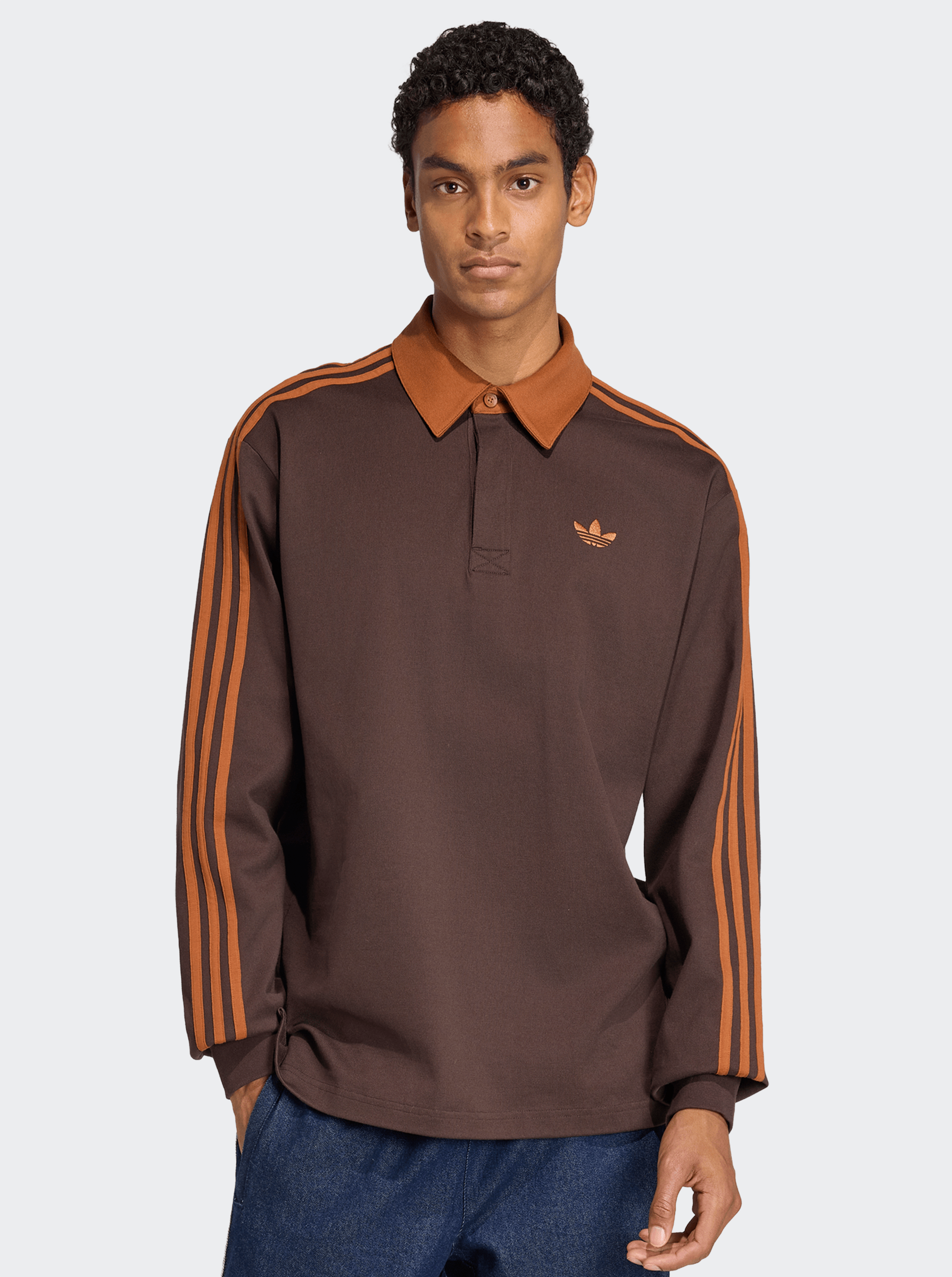 3-Stripes Rugby Longsleeve Polo