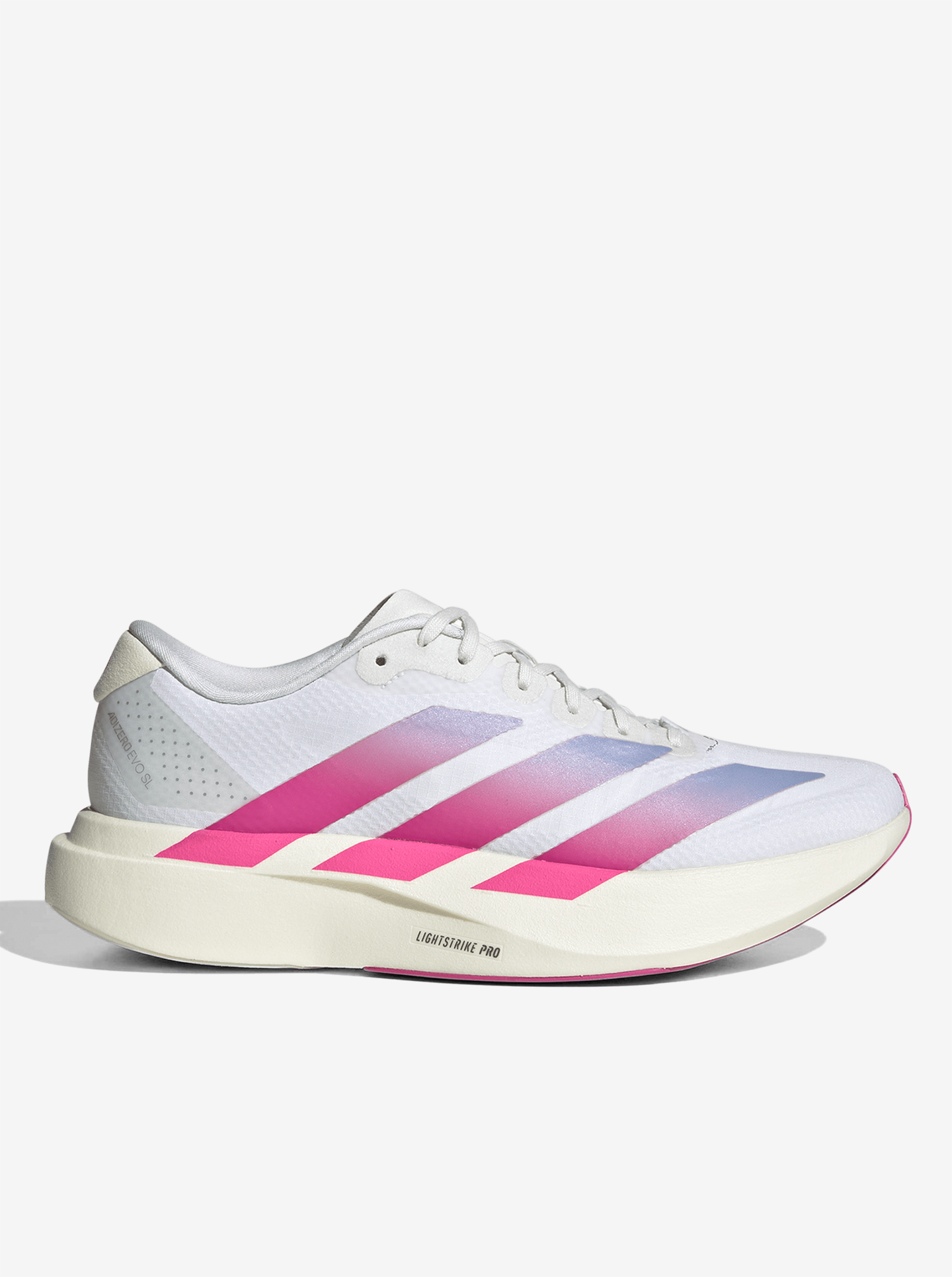 Adidas W Adizero EVO SL Woven - Ftwr White/Lucid Fuchsia/Violet Tone