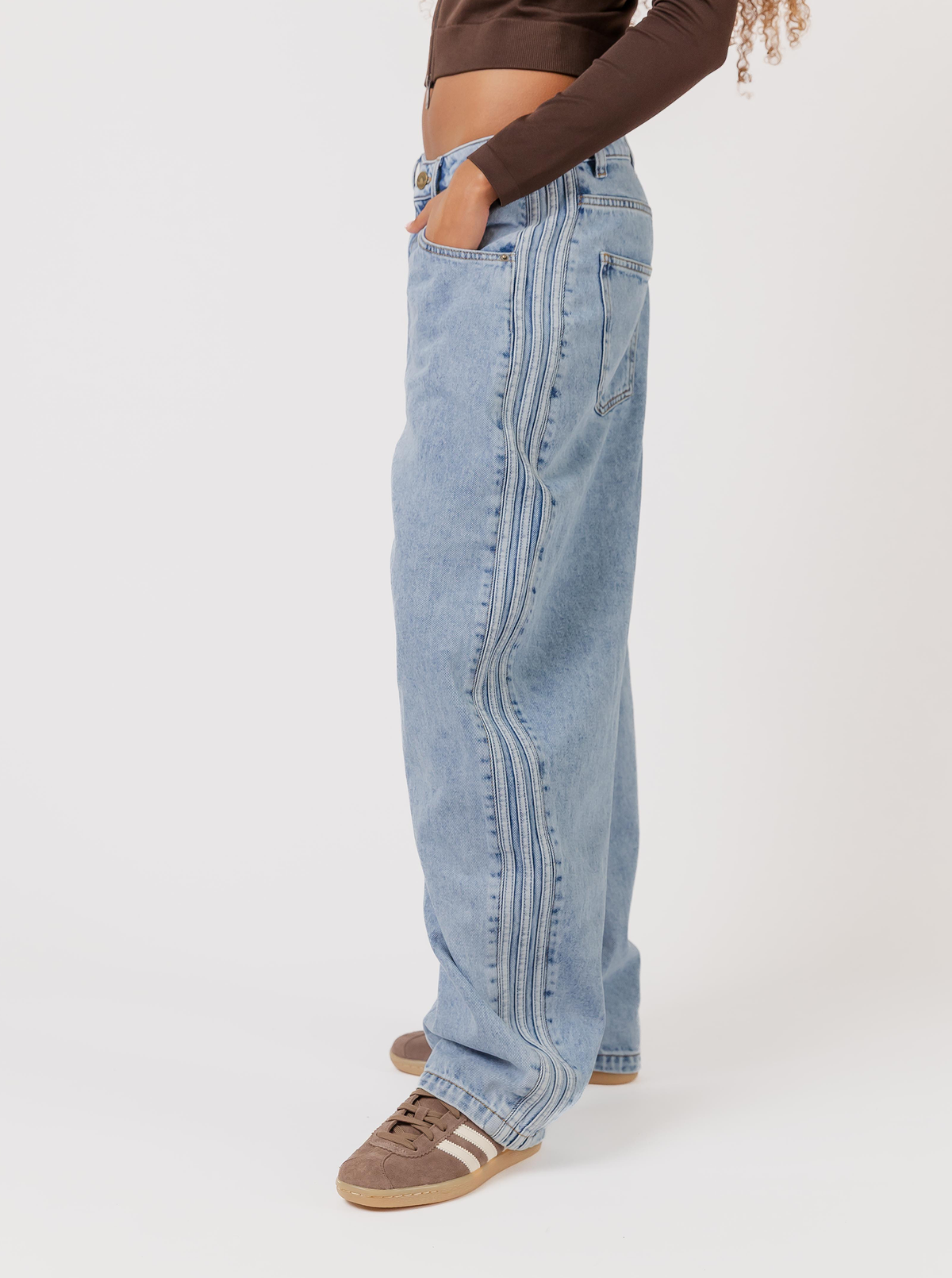 Barrel Leg Denim Pant