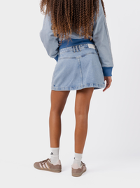 Mid Rise Denim Skirt