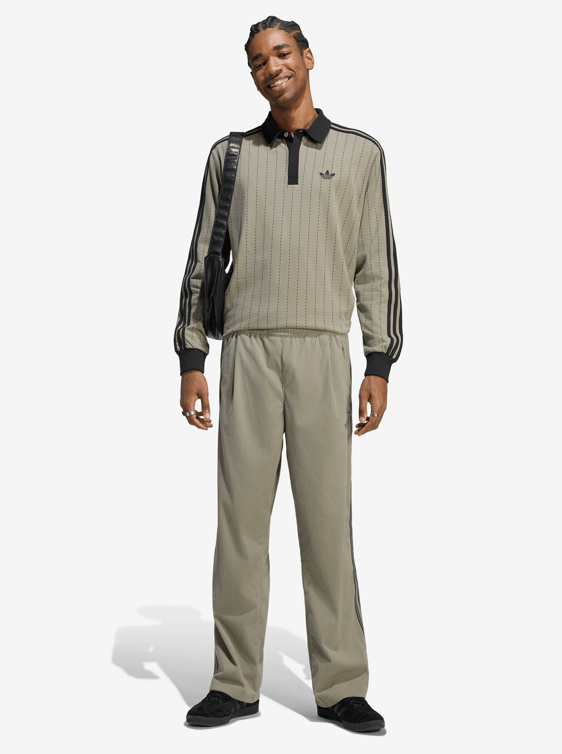 Pinstripes Longsleeve Polo Shirt