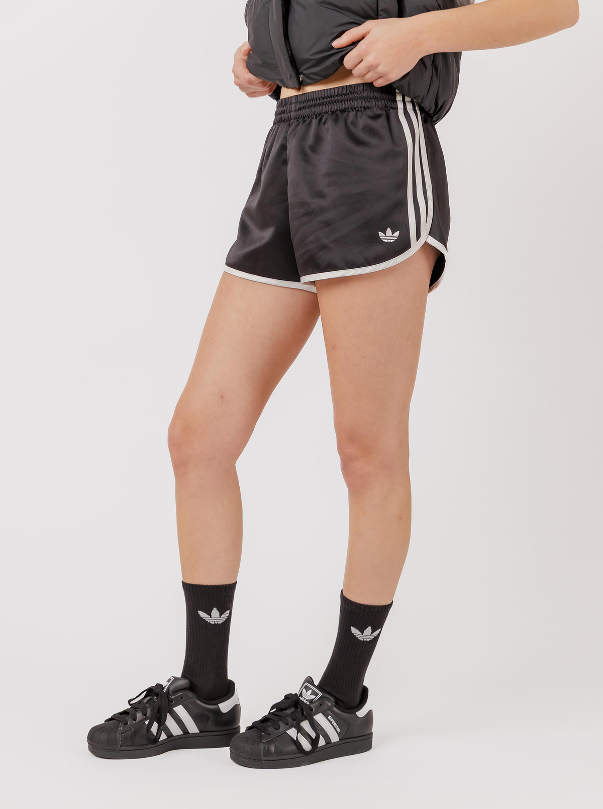 Satin 3-Stripes Sprinter Short