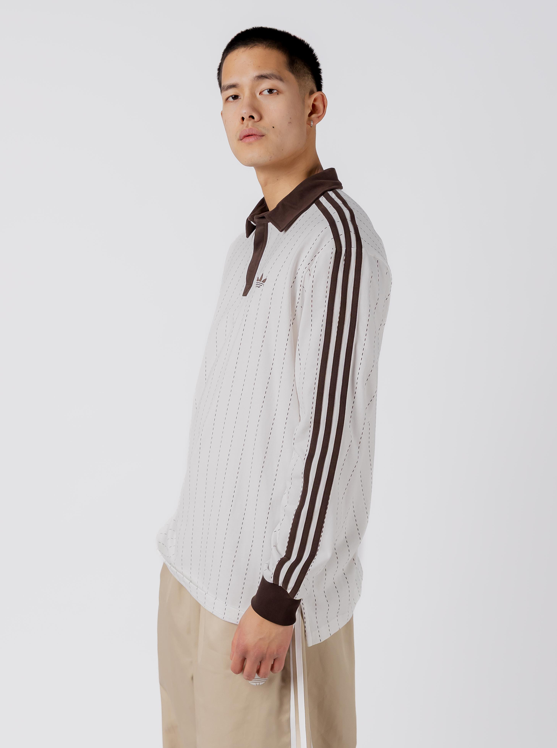 Pinstripes Longsleeve Polo Shirt