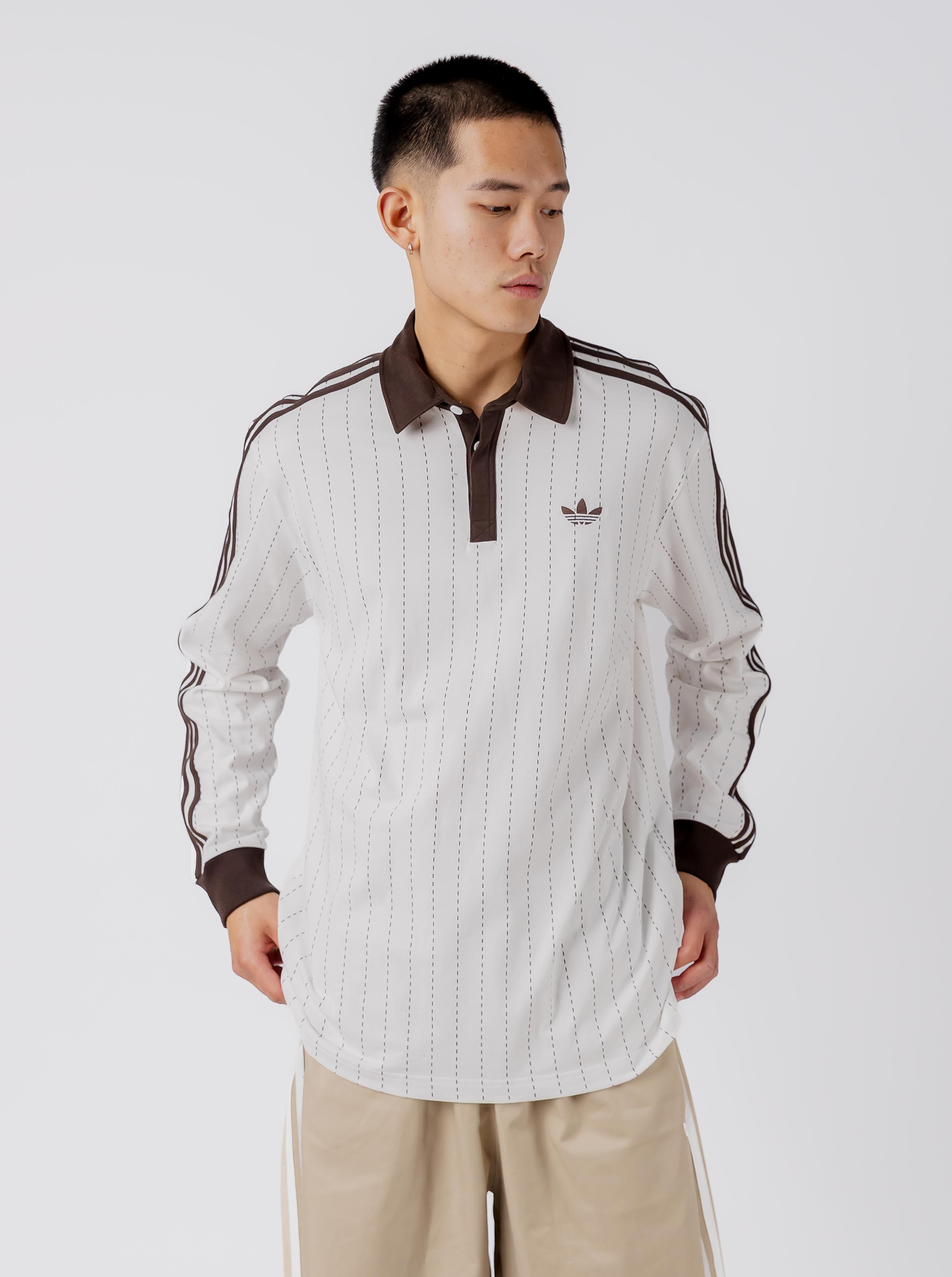 Pinstripes Longsleeve Polo Shirt