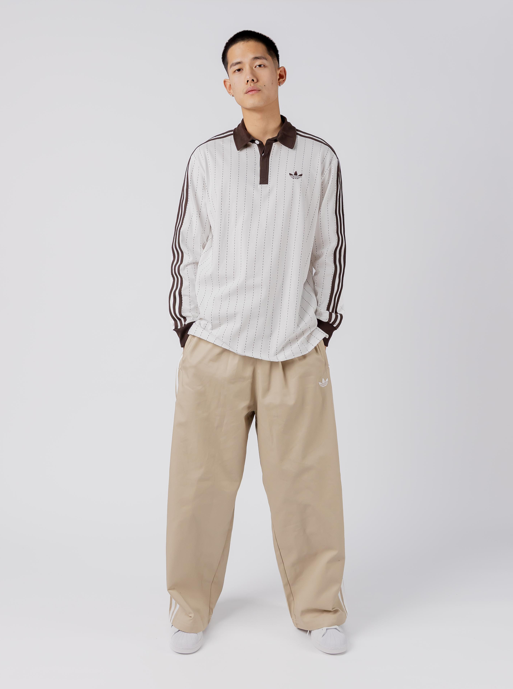 Pinstripes Longsleeve Polo Shirt