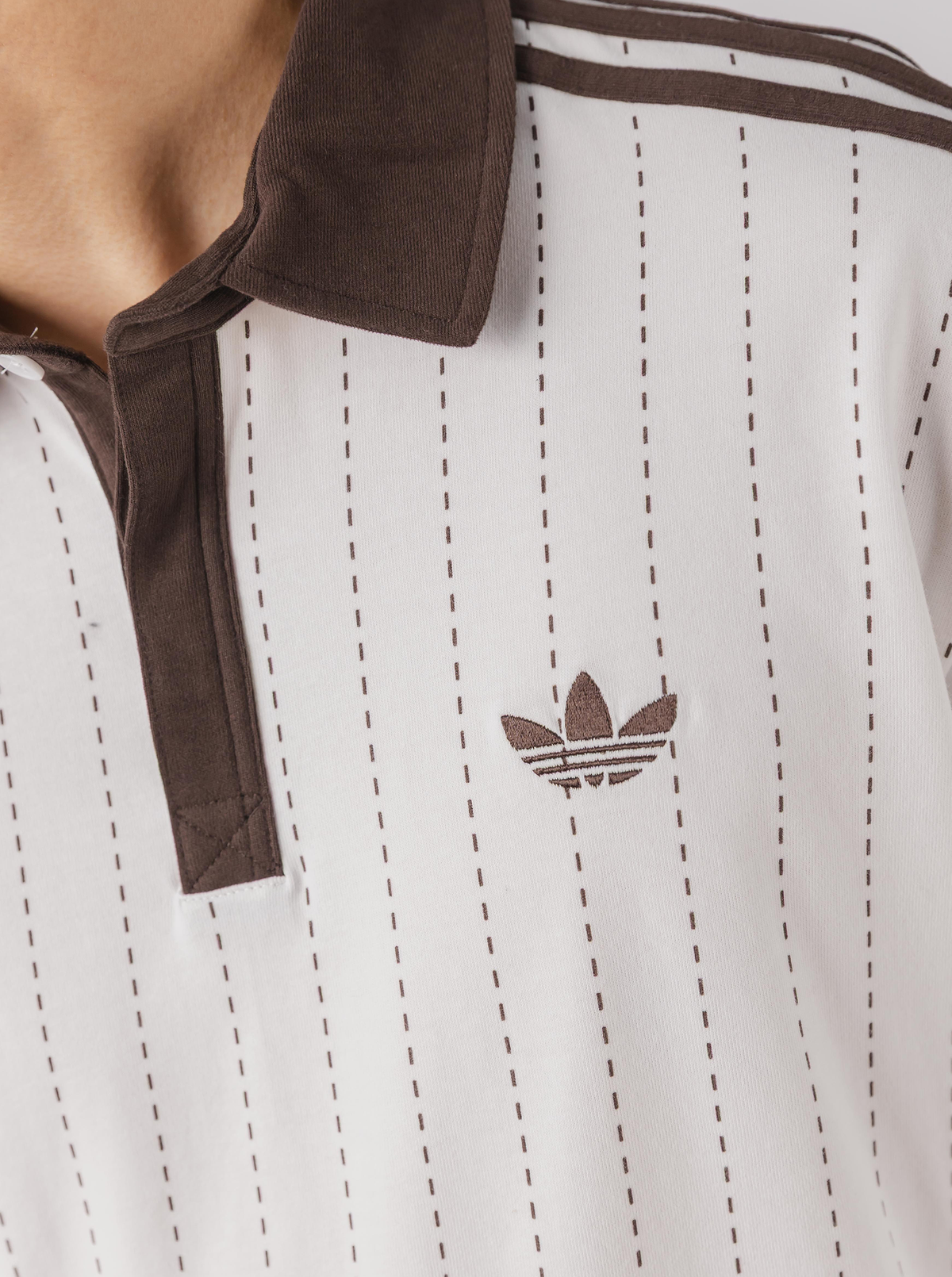 Pinstripes Longsleeve Polo Shirt
