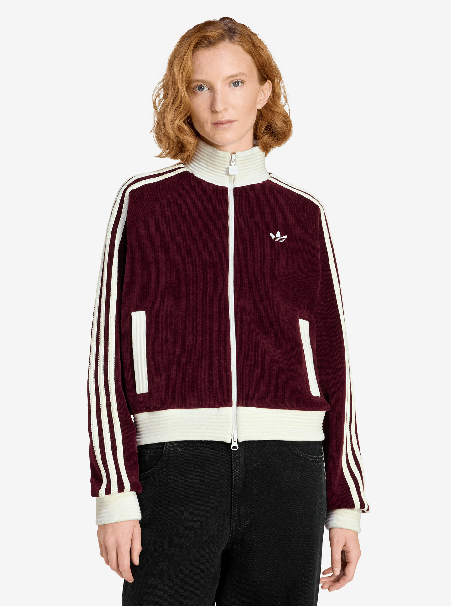 Velour Knit Track Top