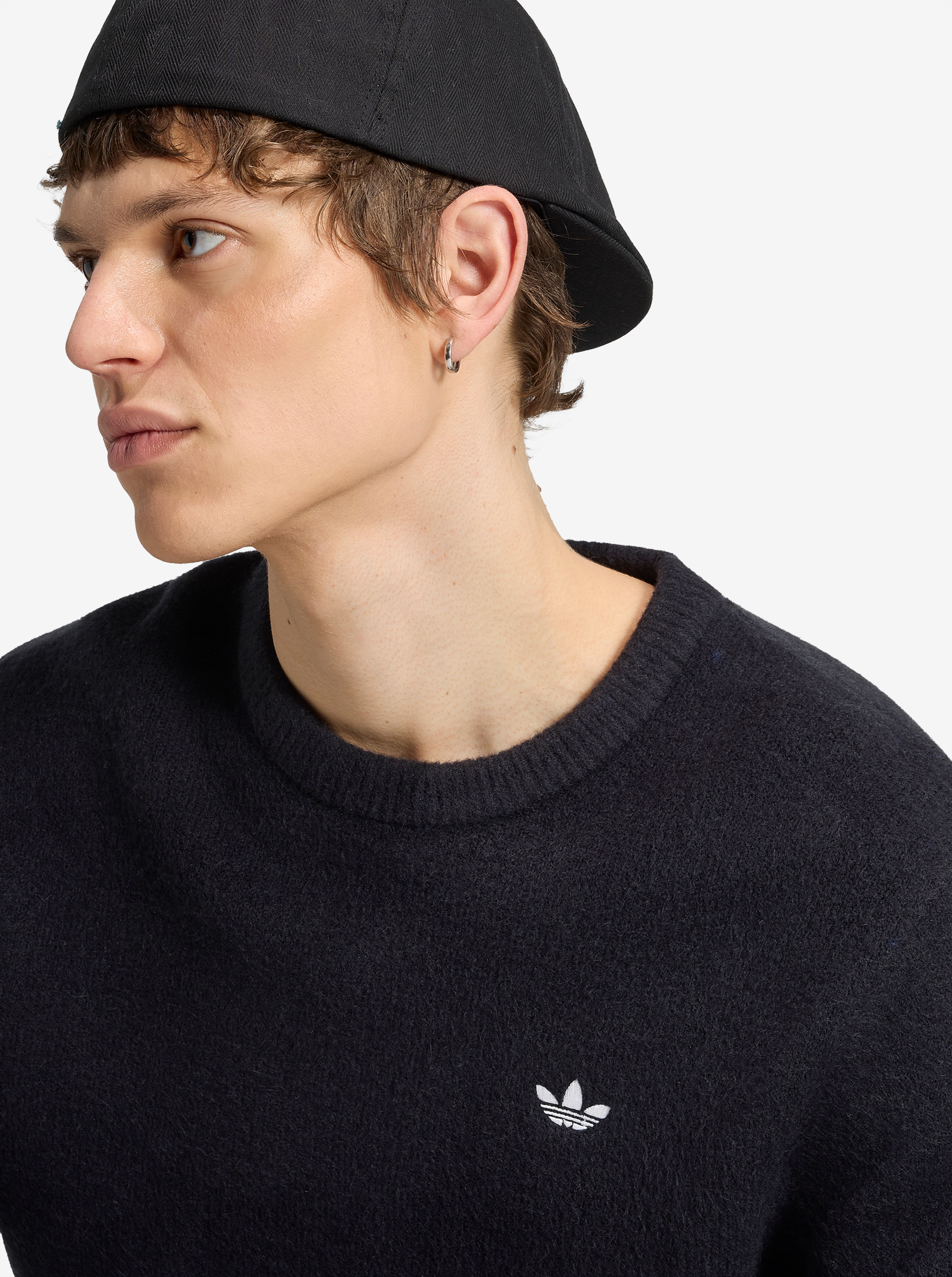 Trefoil Essentials Fully Knitted Sweater