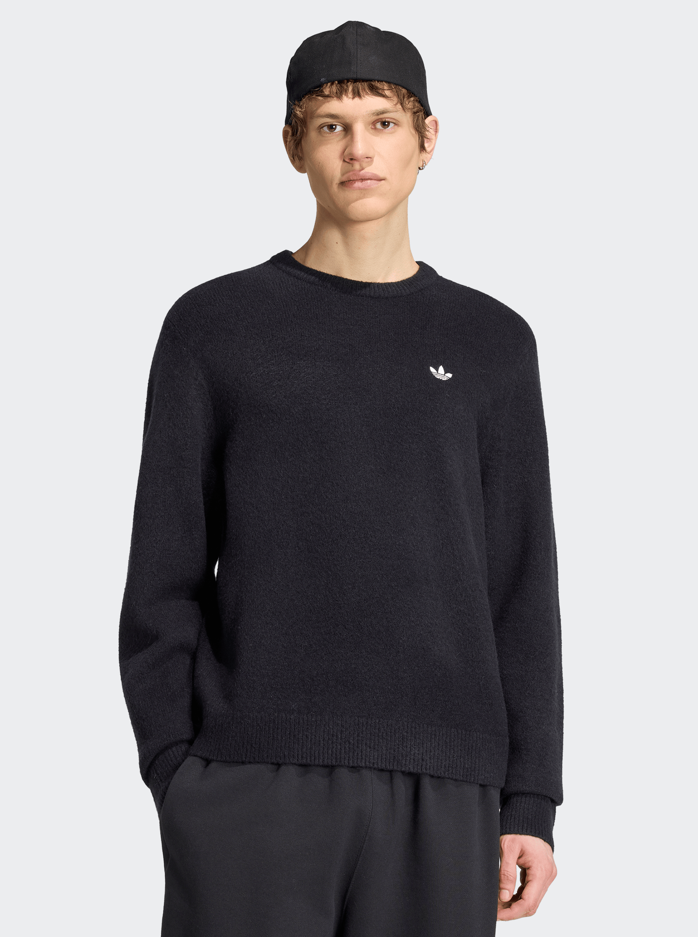 Trefoil Essentials Fully Knitted Sweater