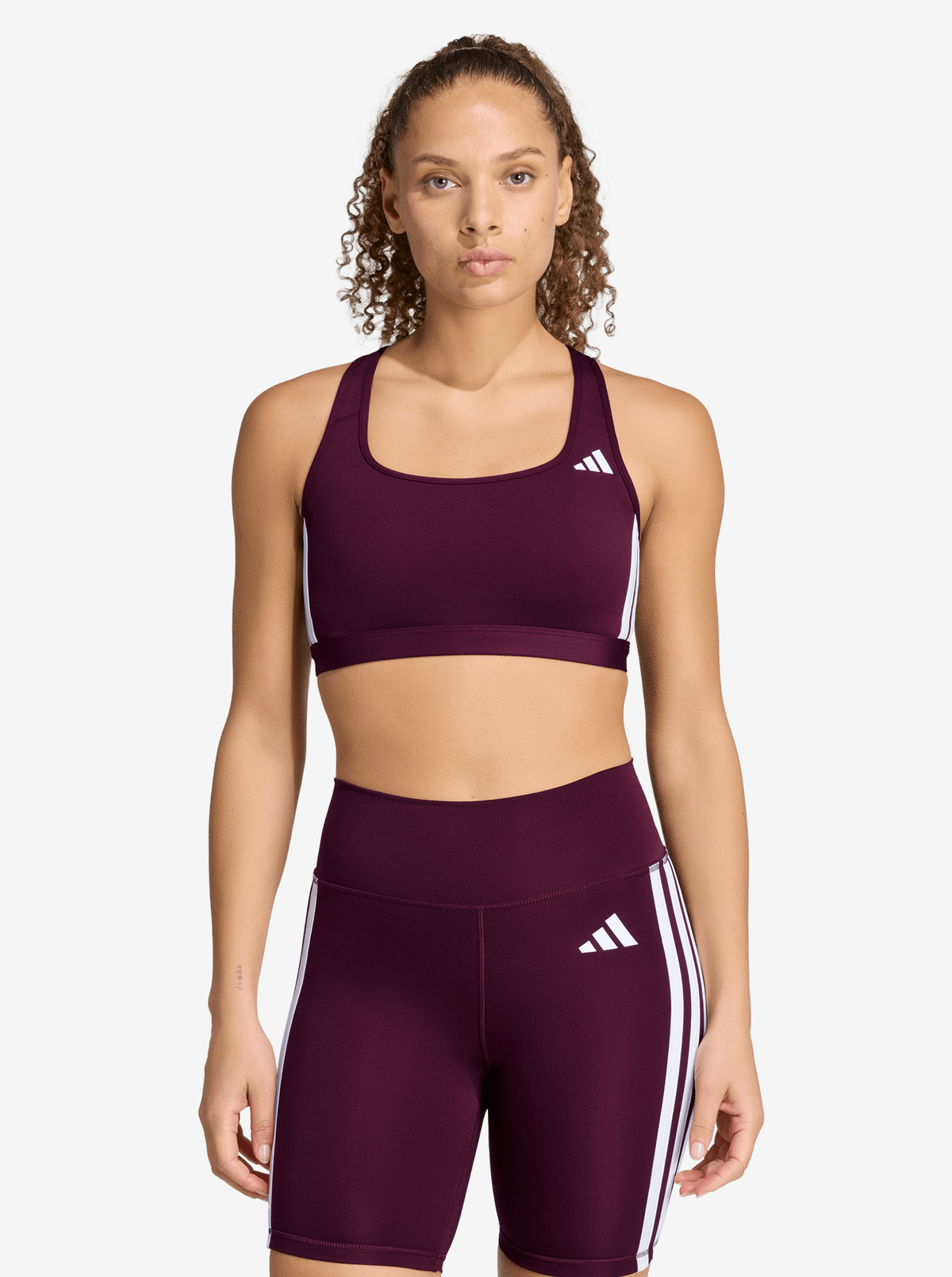 Optime Essentials Workout 3-Stripes Medium Support Bra