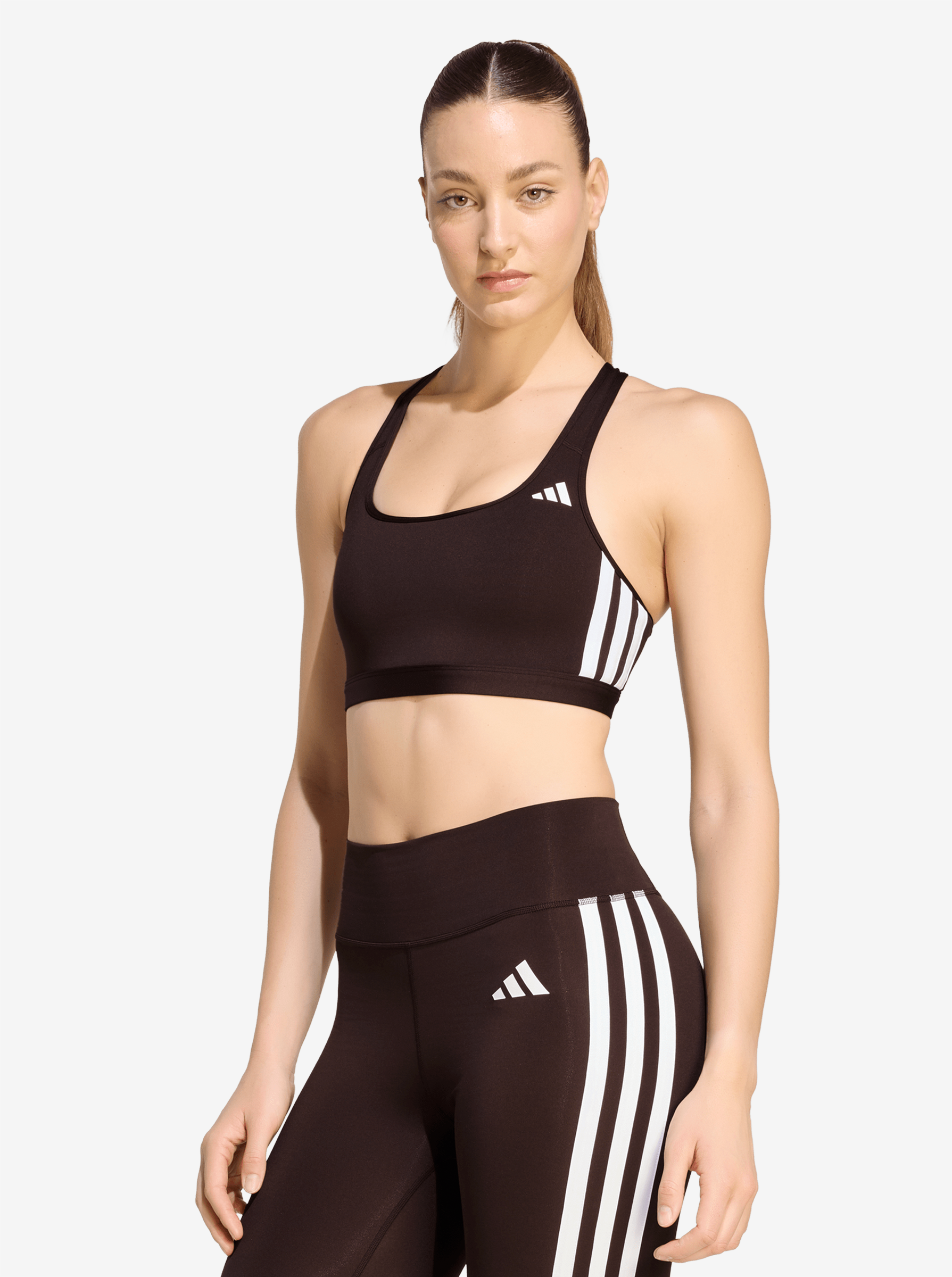 Adidas W OPT Ess 3S MS - Aurora Coffee/White