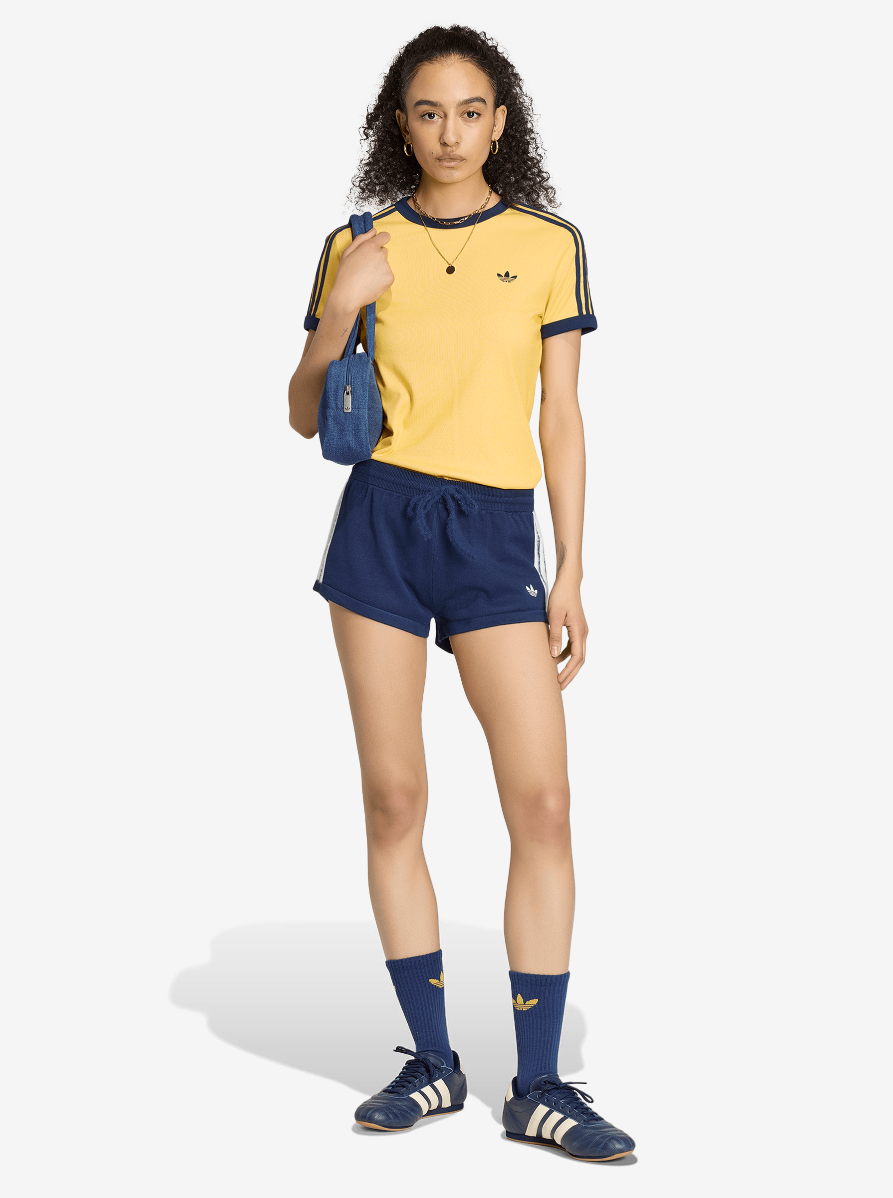 Heather 3-Stripes Cali Tee
