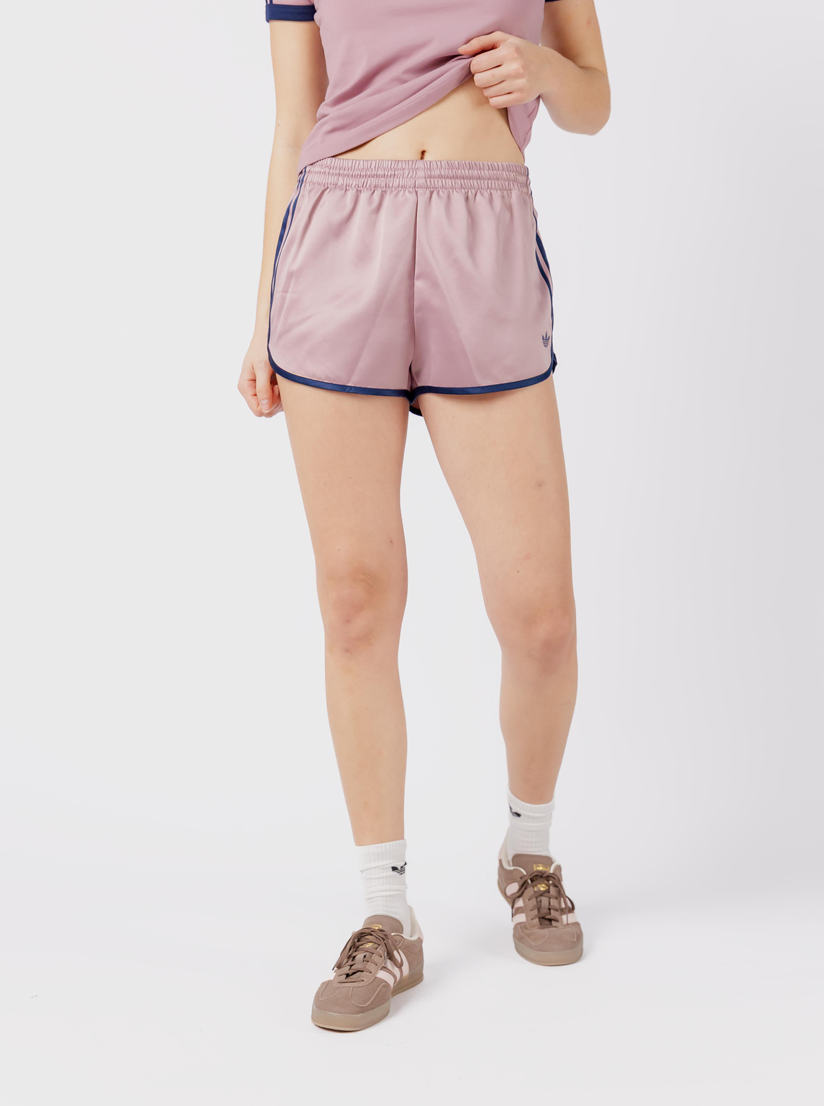 Satin 3-Stripes Sprinter Shorts