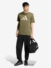 Camo Three Bar Logo Graphic T-Shirt