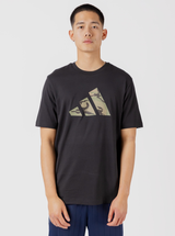 Camo Three Bar Logo Graphic T-Shirt