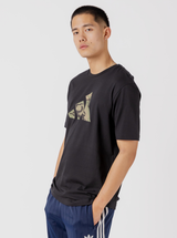 Camo Three Bar Logo Graphic T-Shirt