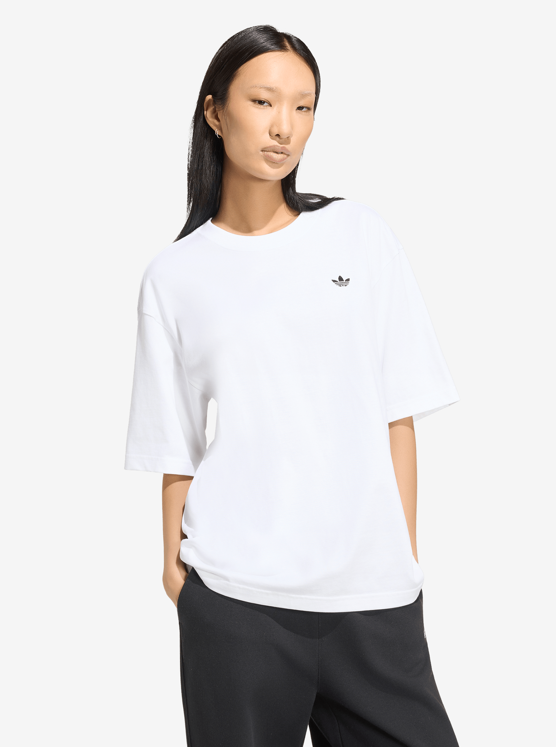 Adidas W Ess Tee OS - White