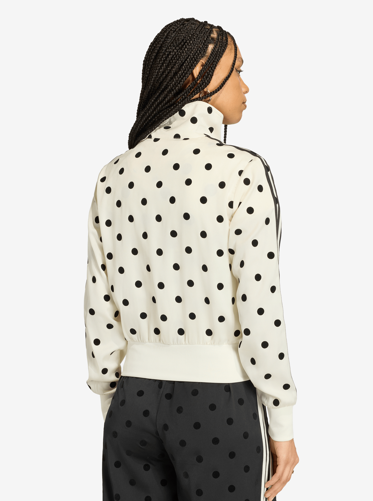 Satin Polka Dots Track Top