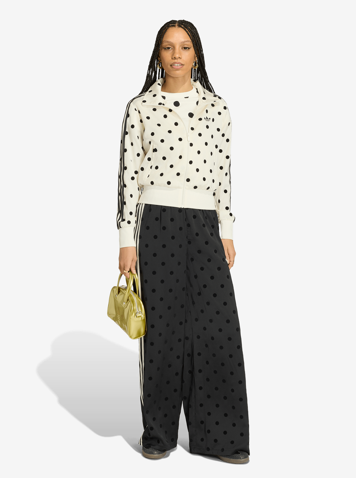 Satin Polka Dots Track Top