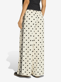 Adidas W Satin Polka Dots Wide Leg Pant - Owhite