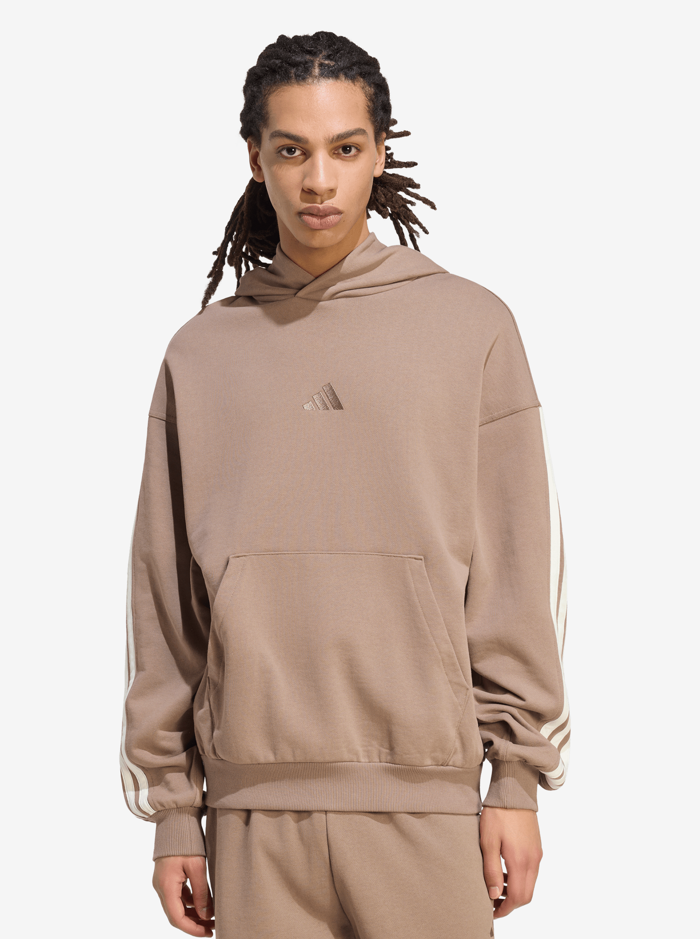 Knit 3-Stripes Hoodie