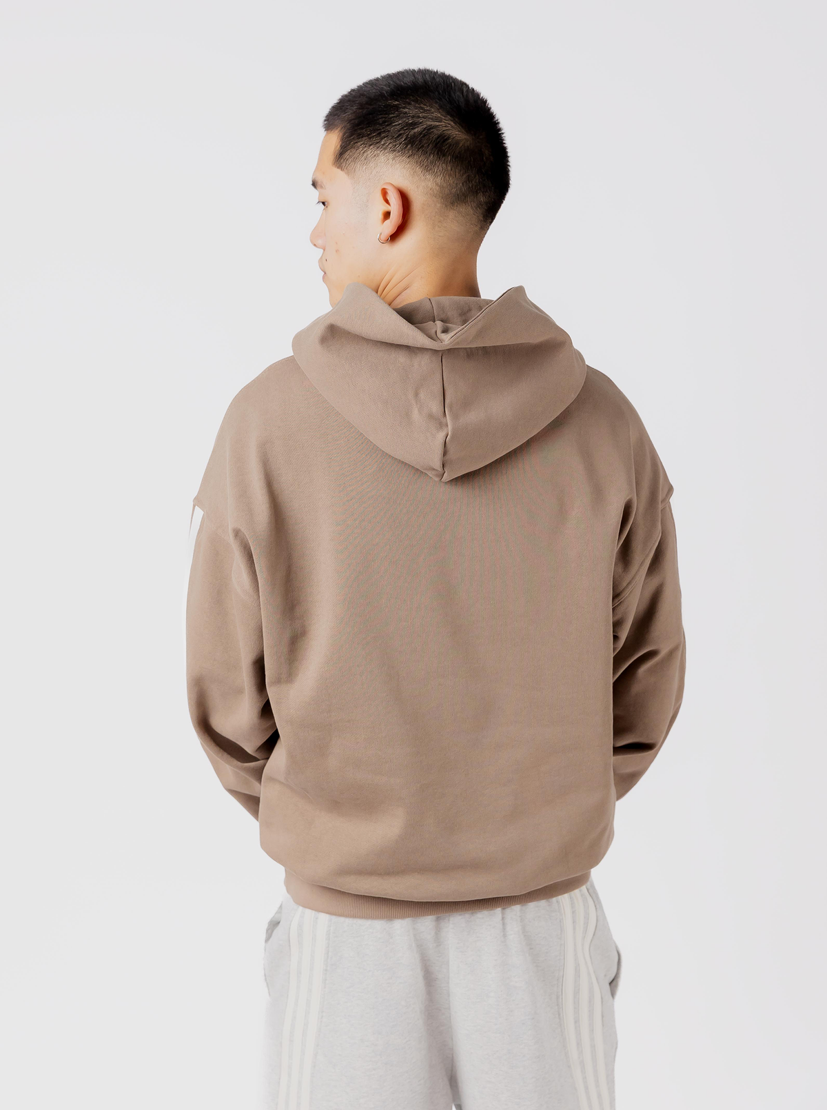 Knit 3-Stripes Hoodie