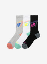 Active Graphic Crew Socks 3 Pack