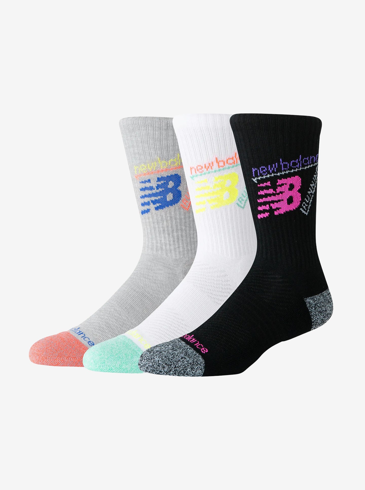 Active Graphic Crew Socks 3 Pack