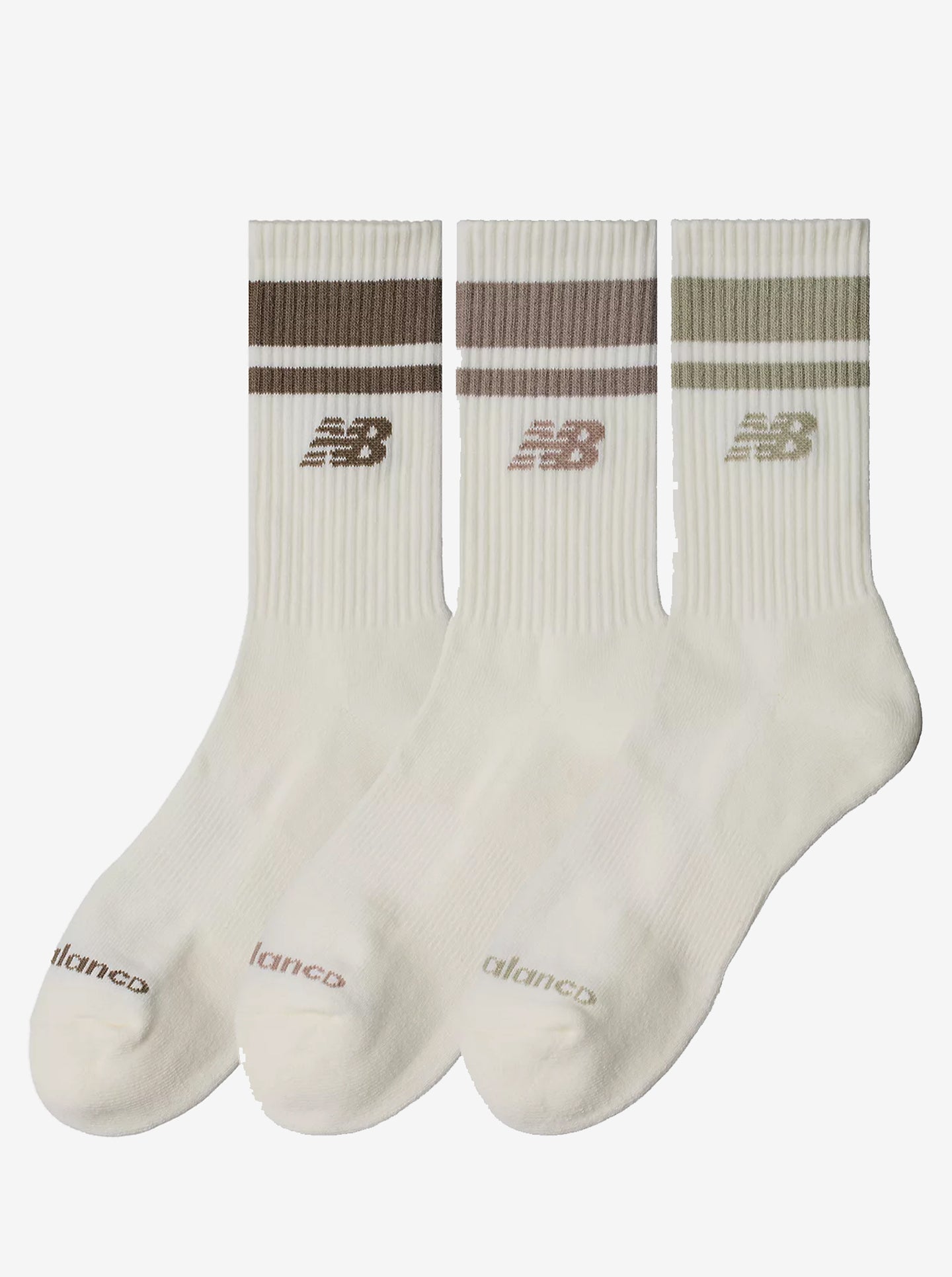 Everyday Stripe Midcalf Socks 3 Pack