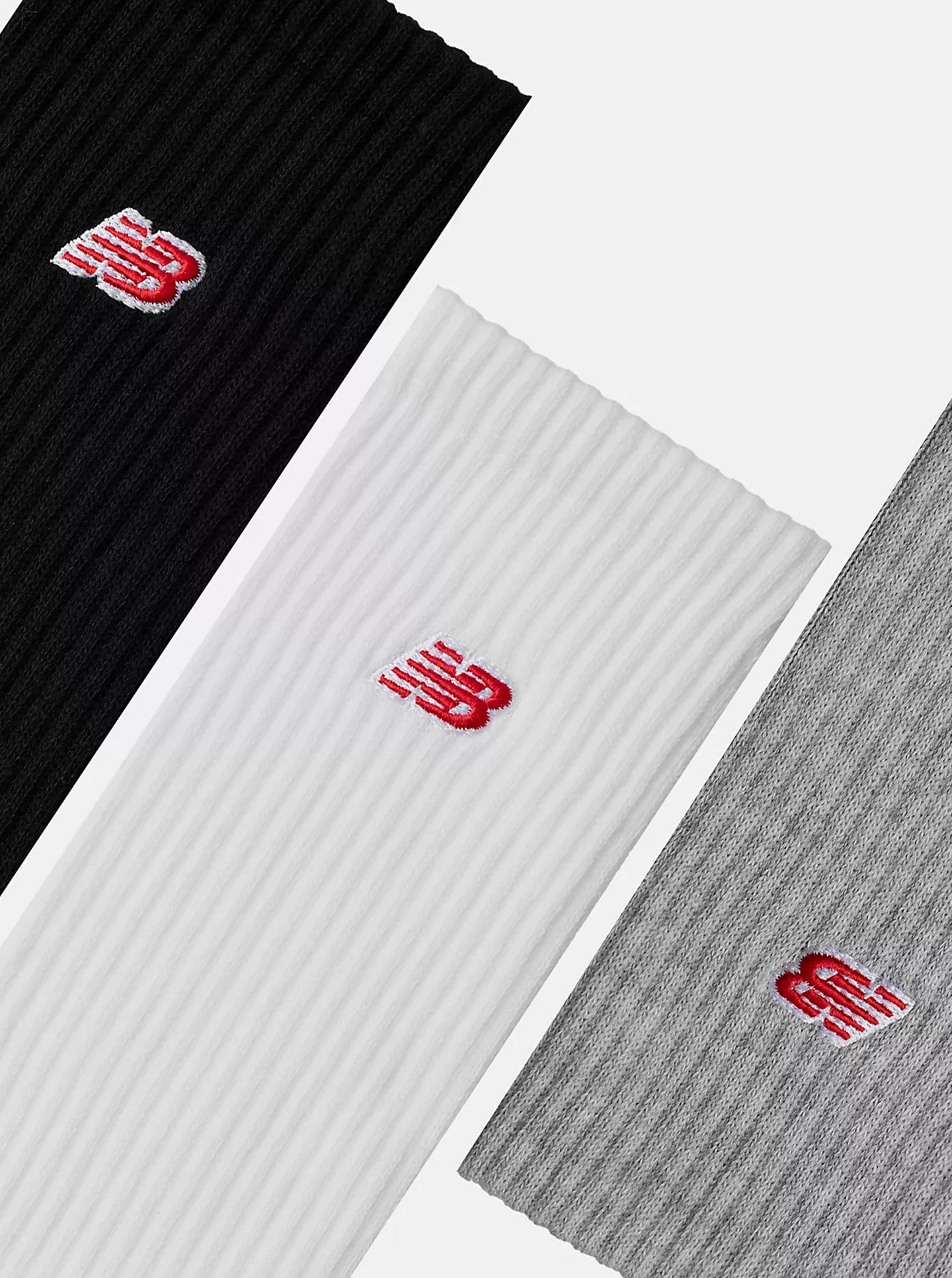 Patch Logo Crew Socks 3 Pack