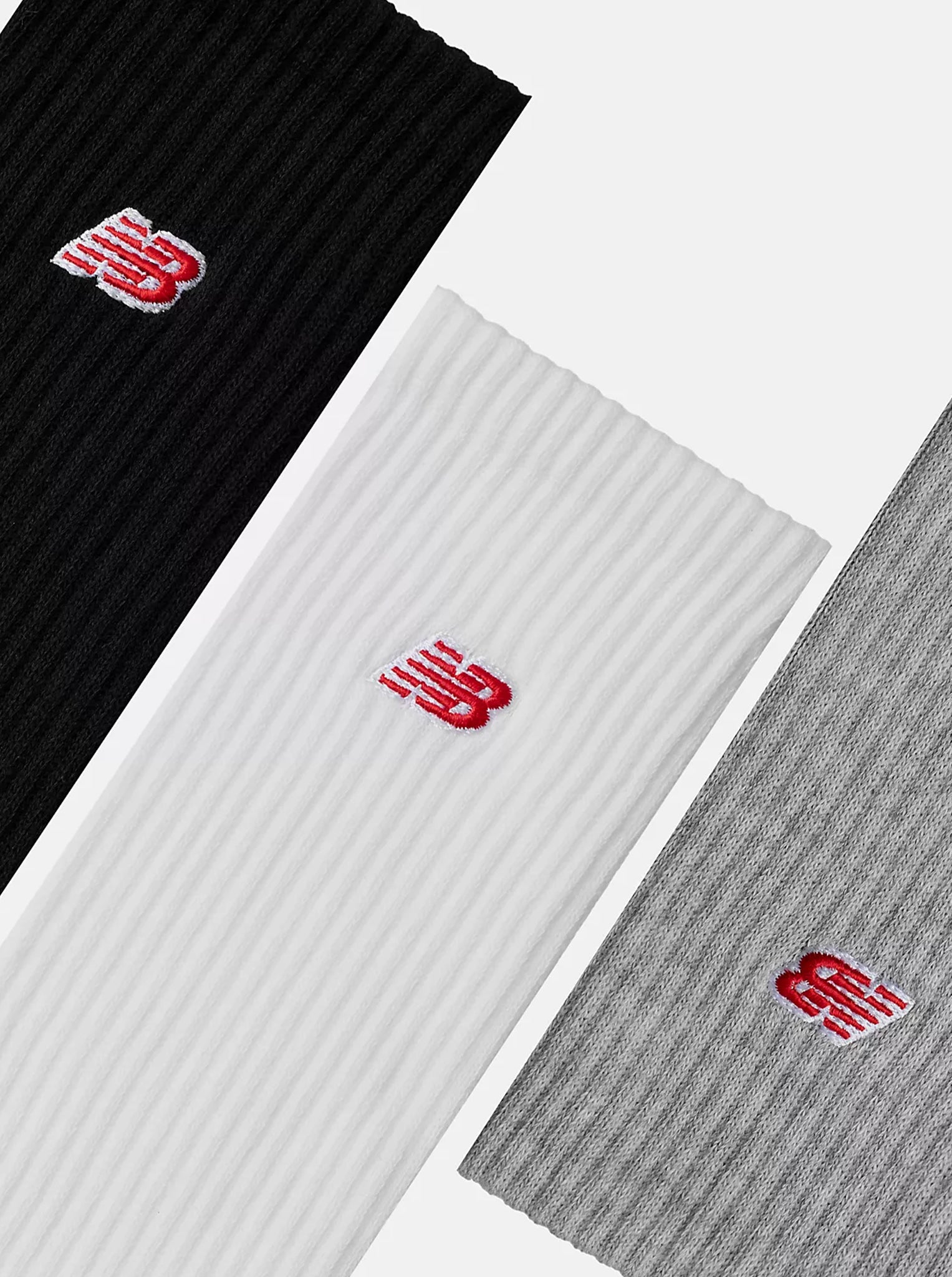 Patch Logo Crew Socks 3 Pack