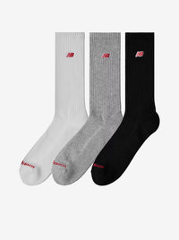 Patch Logo Crew Socks 3 Pack